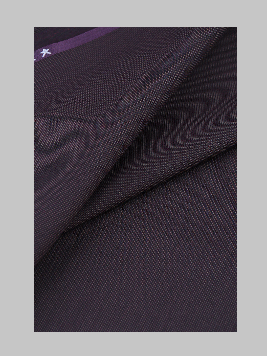 Men  Cotton Blended Pants Fabric Purple Chronicle Bit