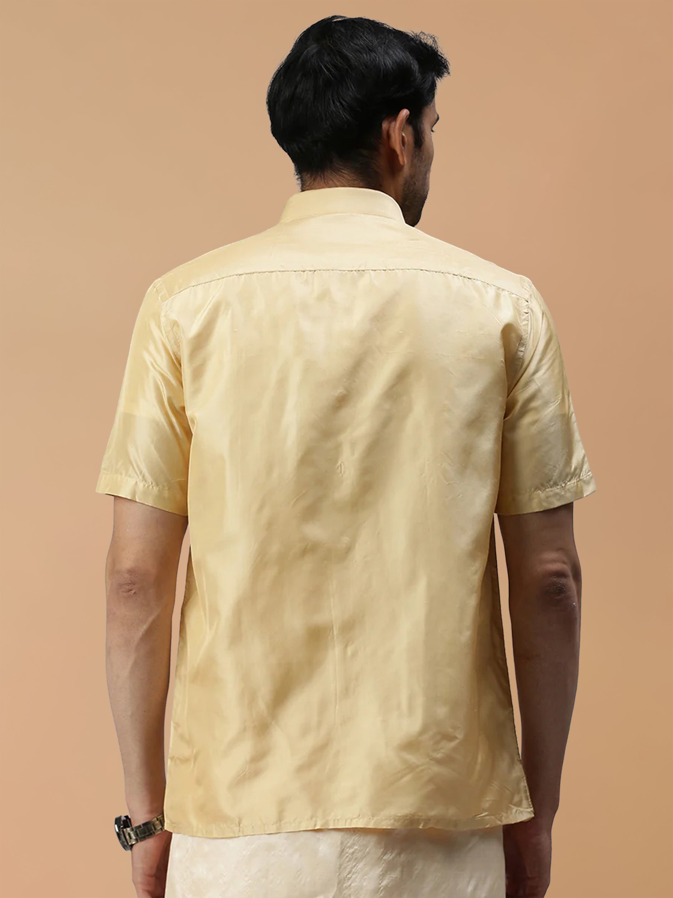Pure Silk Sandal Shirt - Regular Fit
