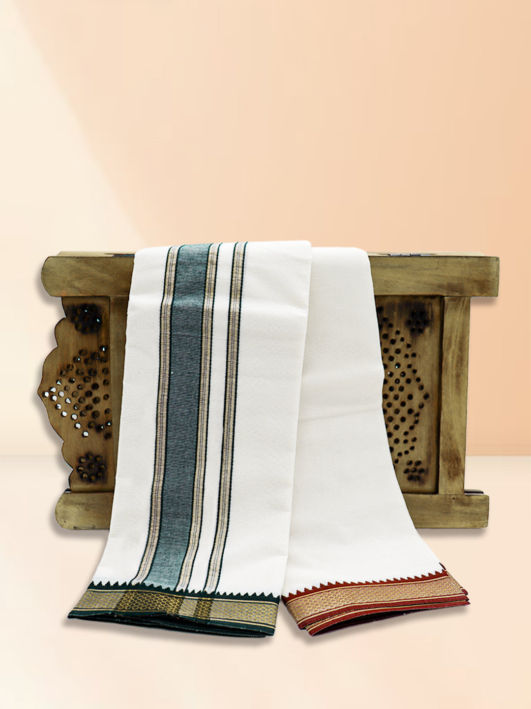 Men Kora Cream Mayilkhan Khan Towel 5K