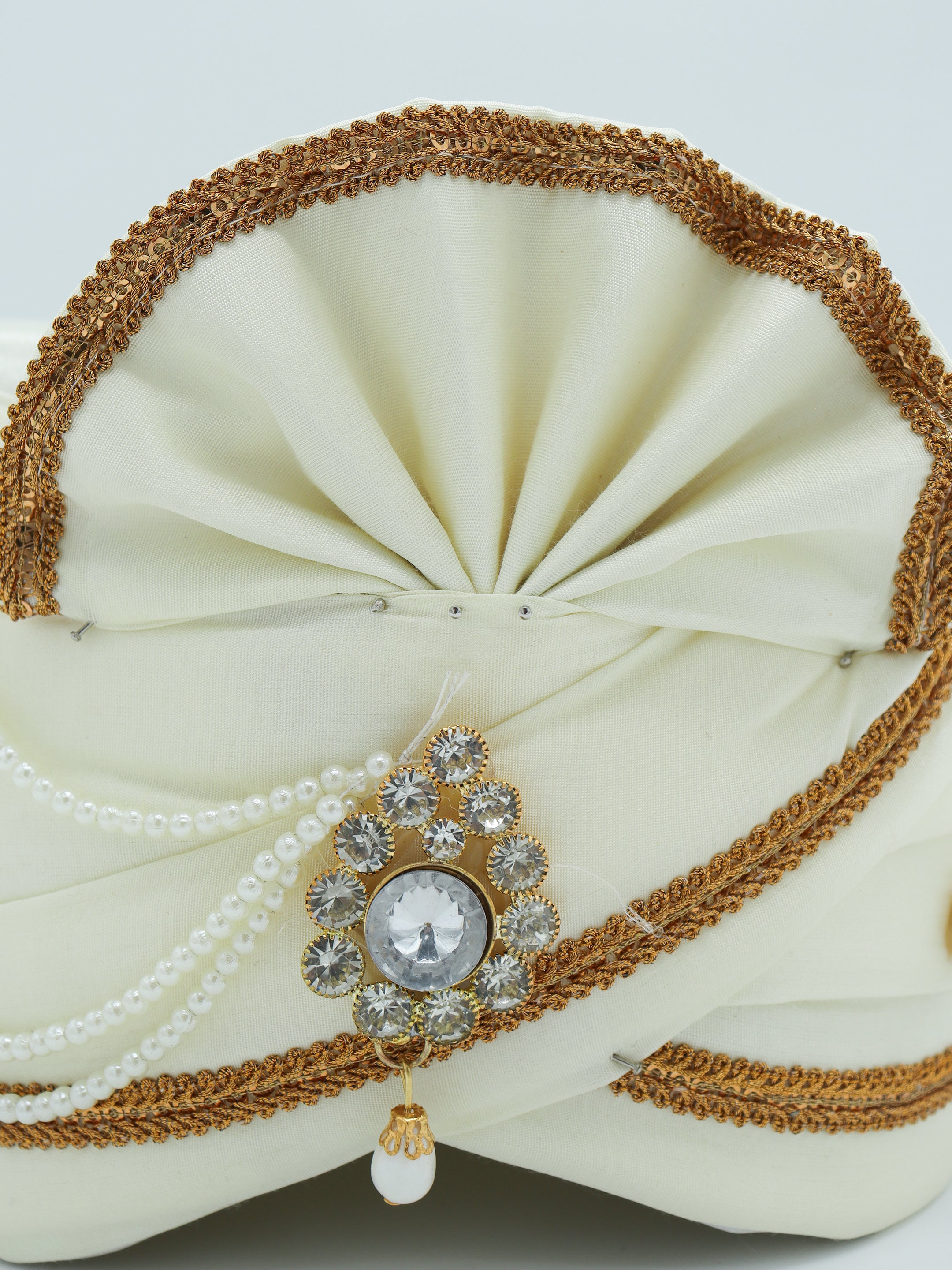 Traditional Silky Style Wedding Turban  - 125