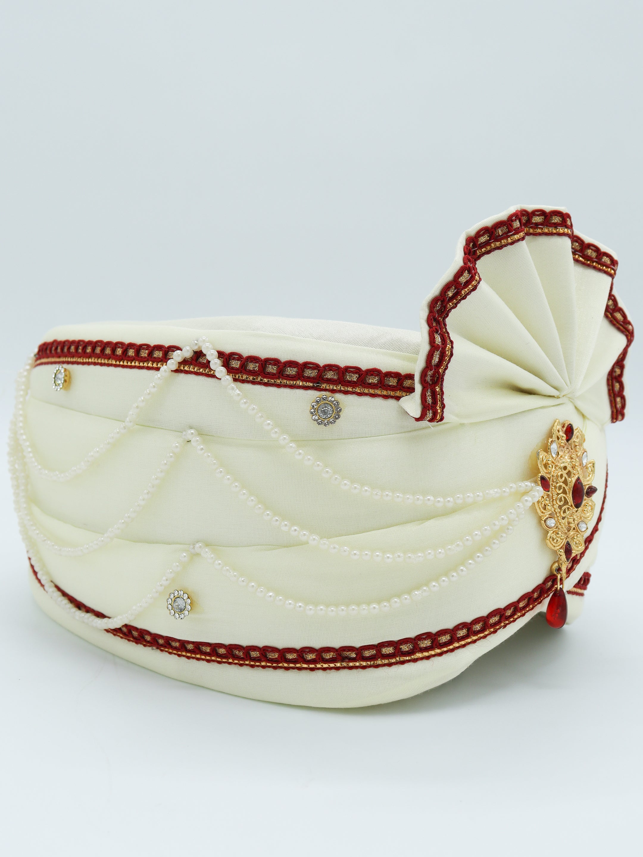 Traditional Silky Style Wedding Turban  - 130