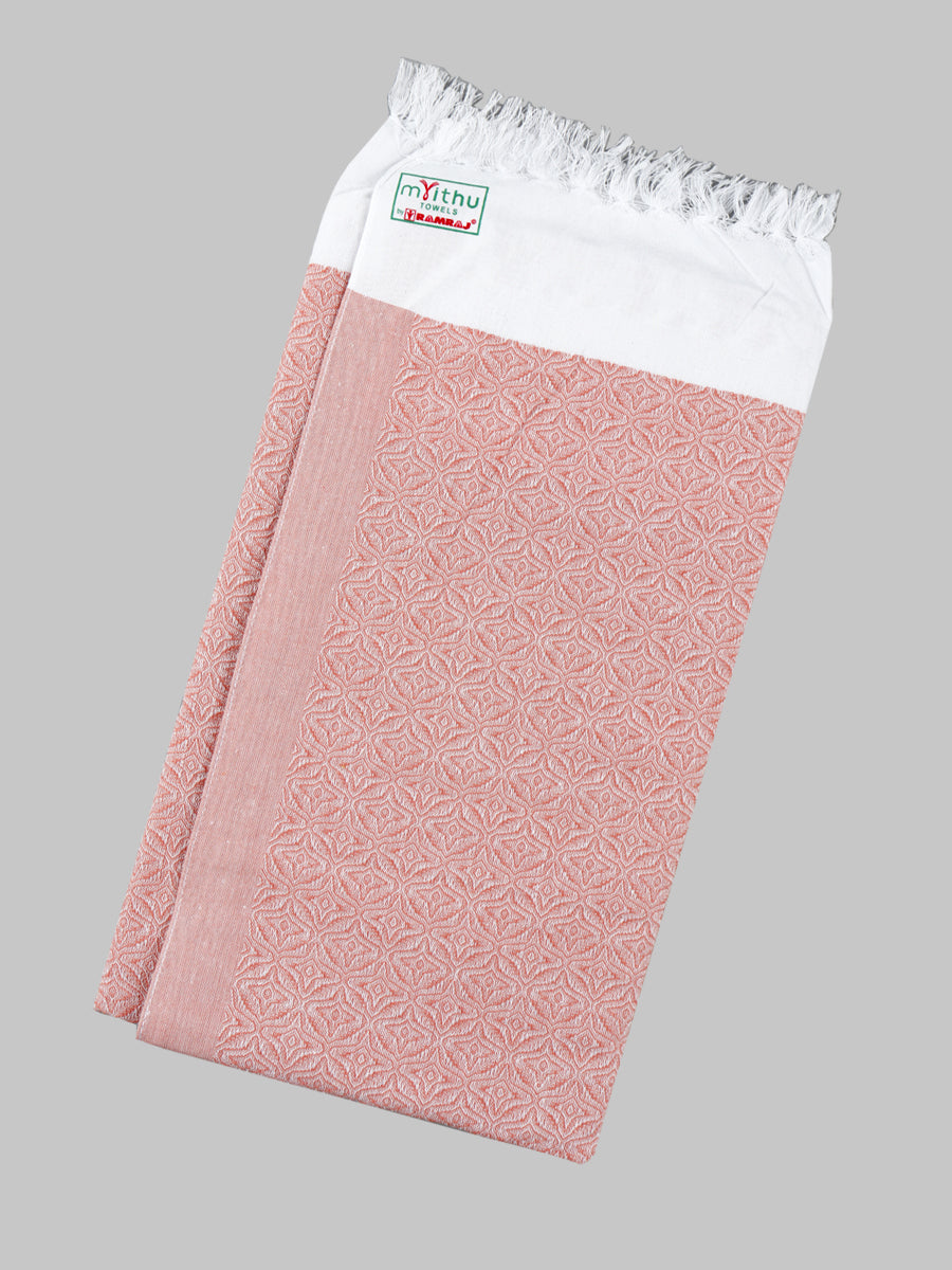 Butterfly Colour Bath Towel (2 PCs Pack)-Brown