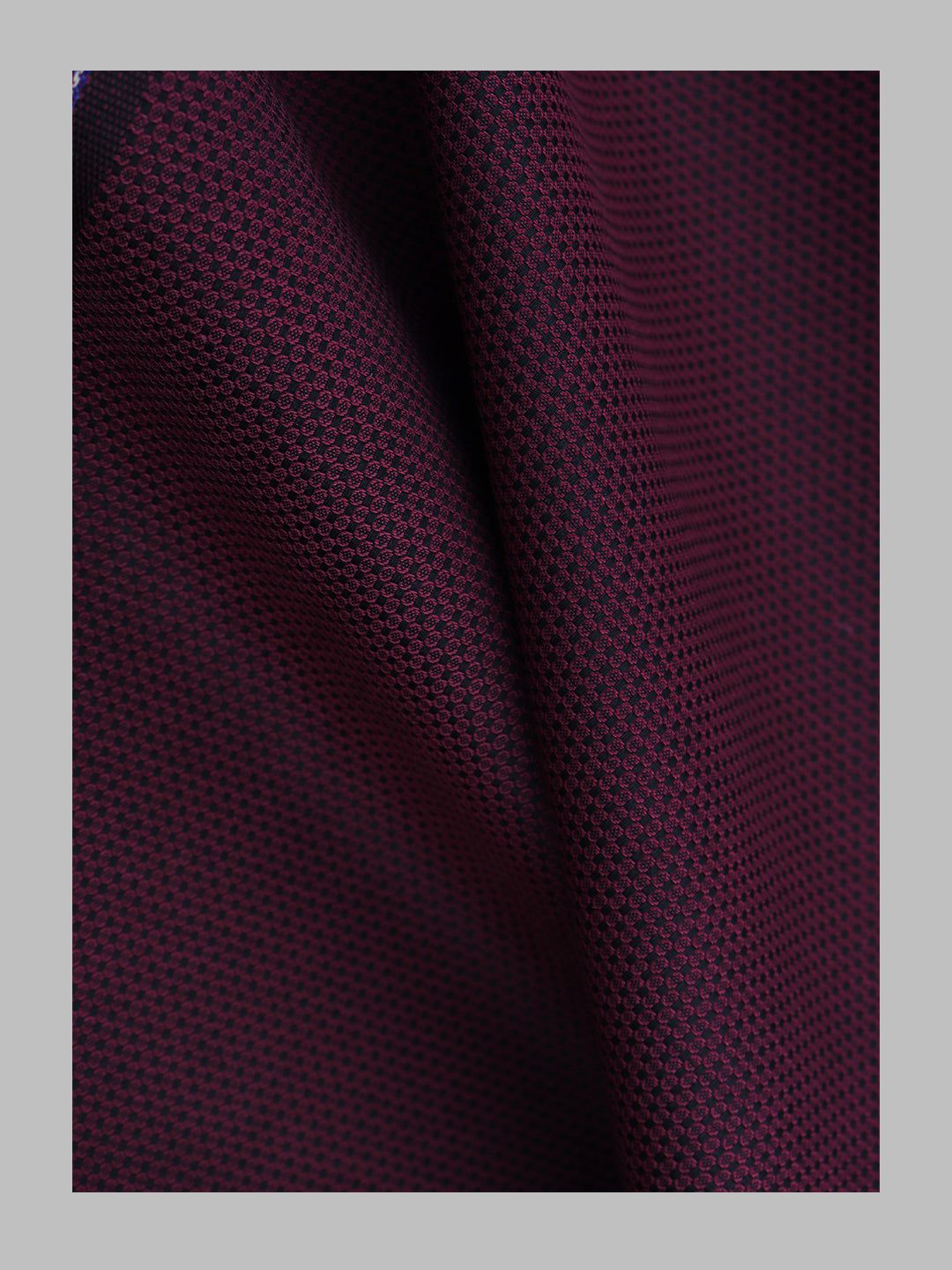 Men 100% Cotton Self Design Shirt Fabric Dark Purple Grand Iconic