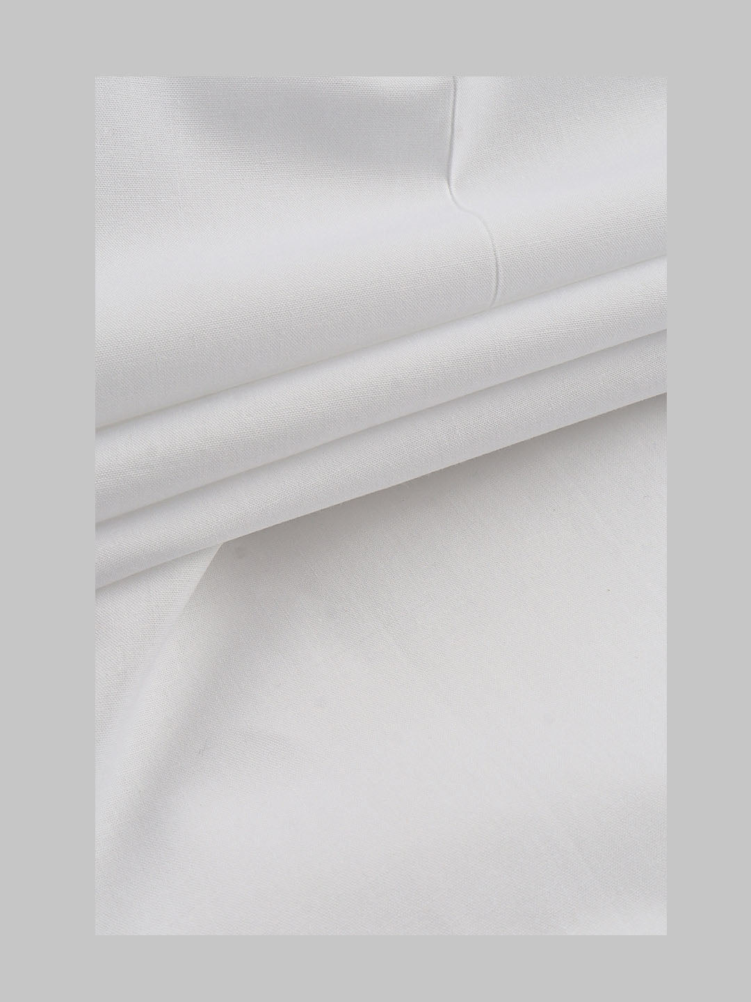 Mens Cotton Plain Shirt Fabric White Luxury 1003