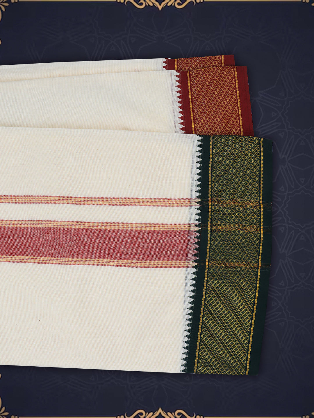 Men Panchakacham Set Cream 10Khan Jari Pet (10+6) Kora