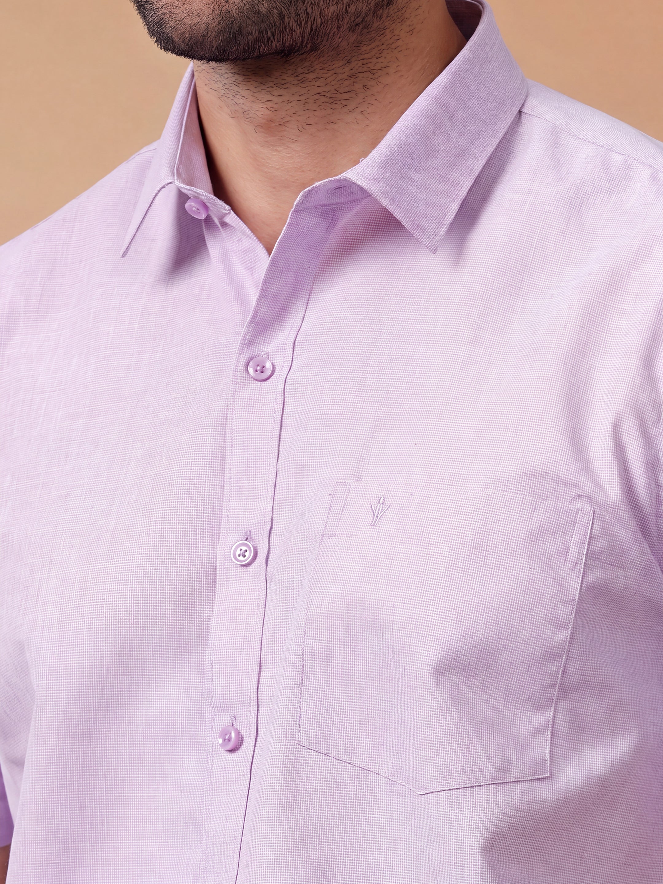 Cotton Rich Violet  Regular Fit Shirt T1 GC17