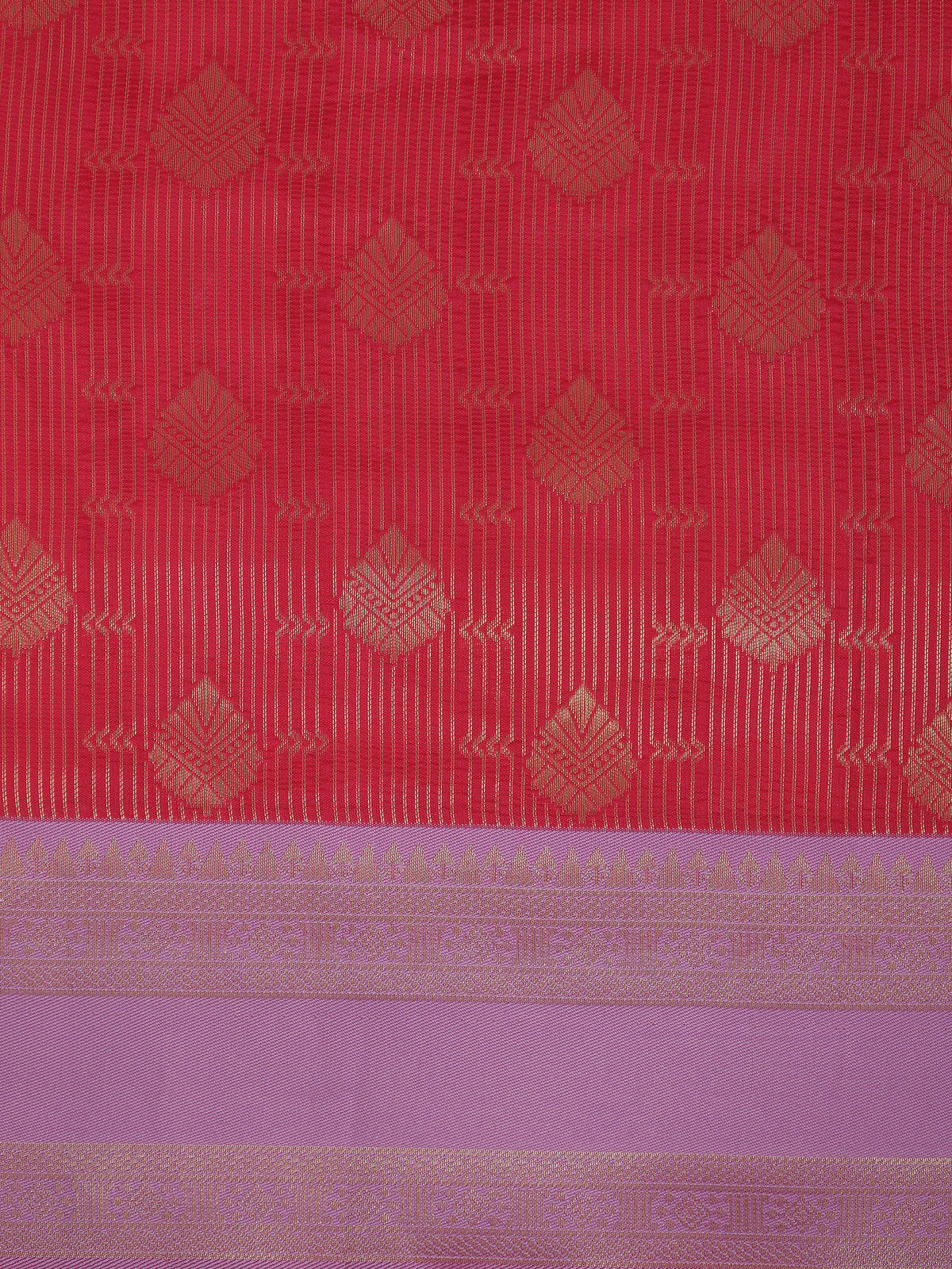 Women Art Silk Red with Lavender Saree ASS162