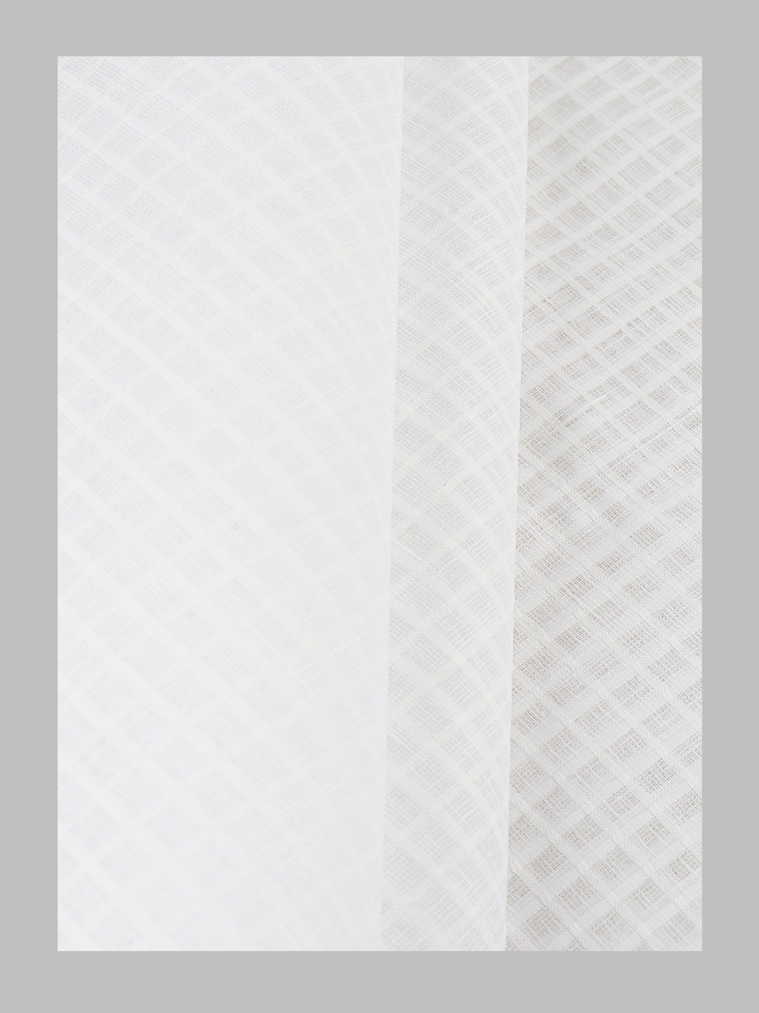 Men Cotton Blend Self Design Shirt Fabric White Classic 01