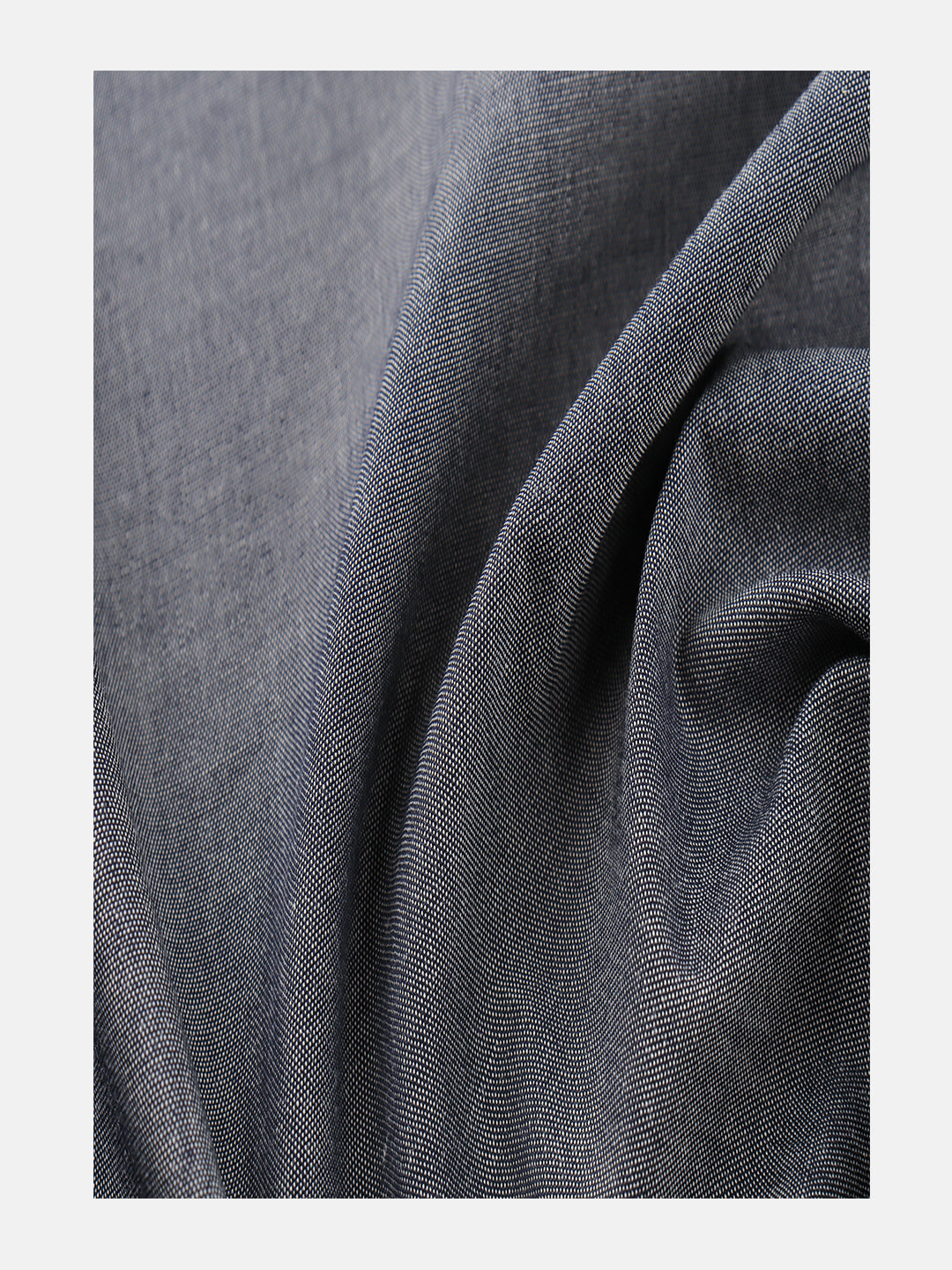 Men 100% Cotton Plain Dark Grey Shirting Fabric BMW