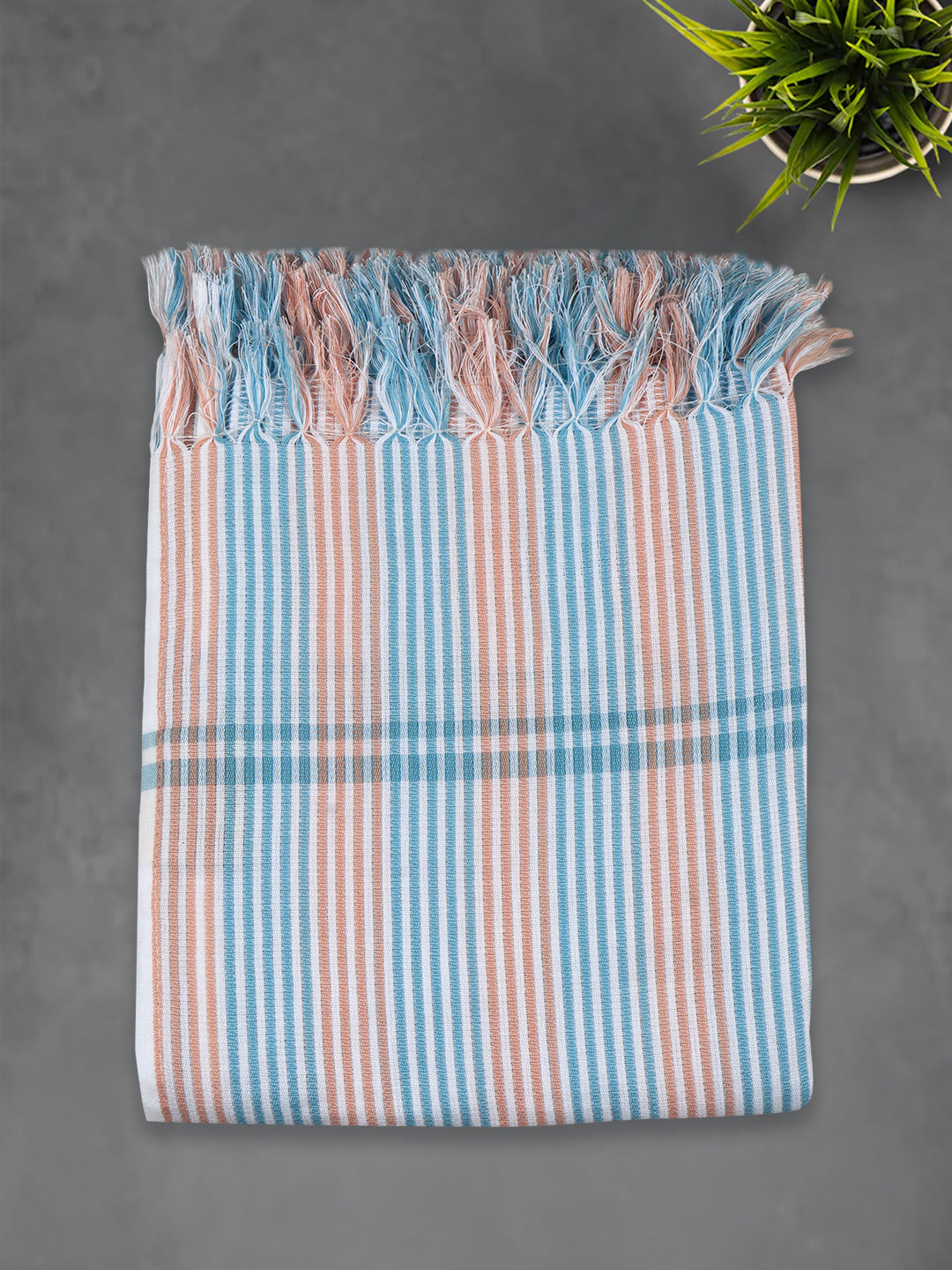 100% Cotton Stripes Designed Signature Bath Towel Pack of 2 1150