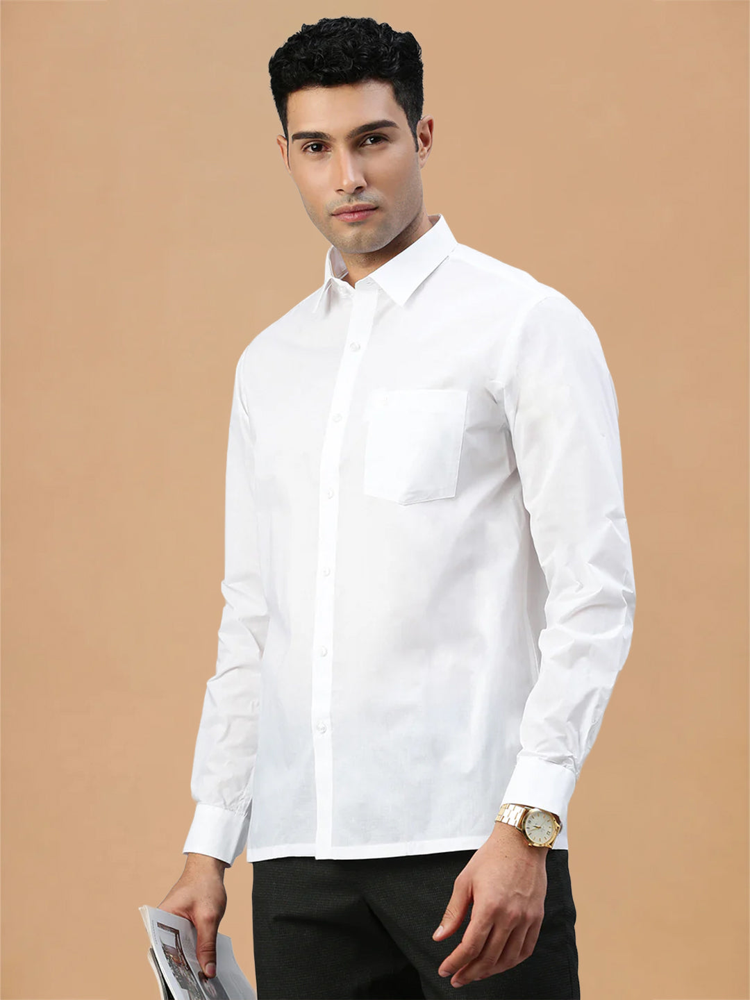 Mono Cotton White Shirt – Nanow Premium