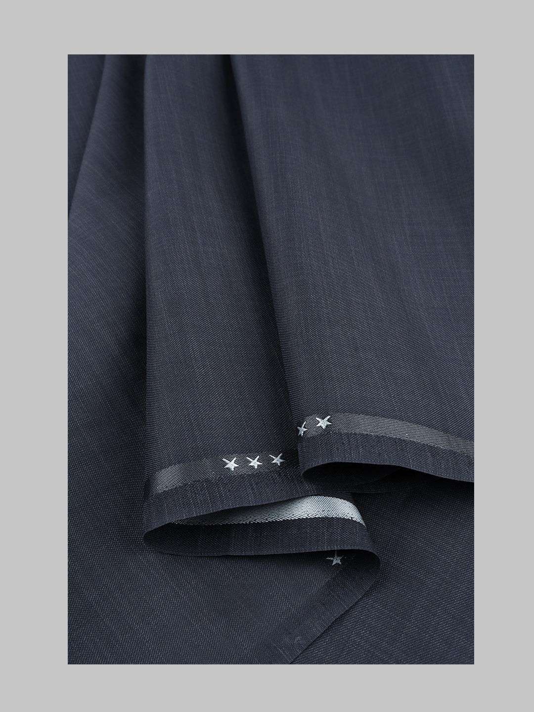 Men Poly Viscose Blend Suiting Fabric Grey Enable Stretch