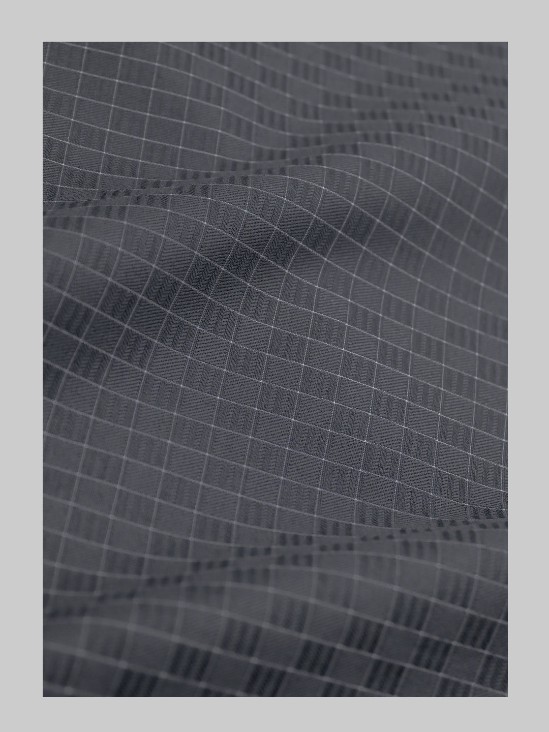 Men's Cotton Rich Checked Blue Shirt Fabric High Style