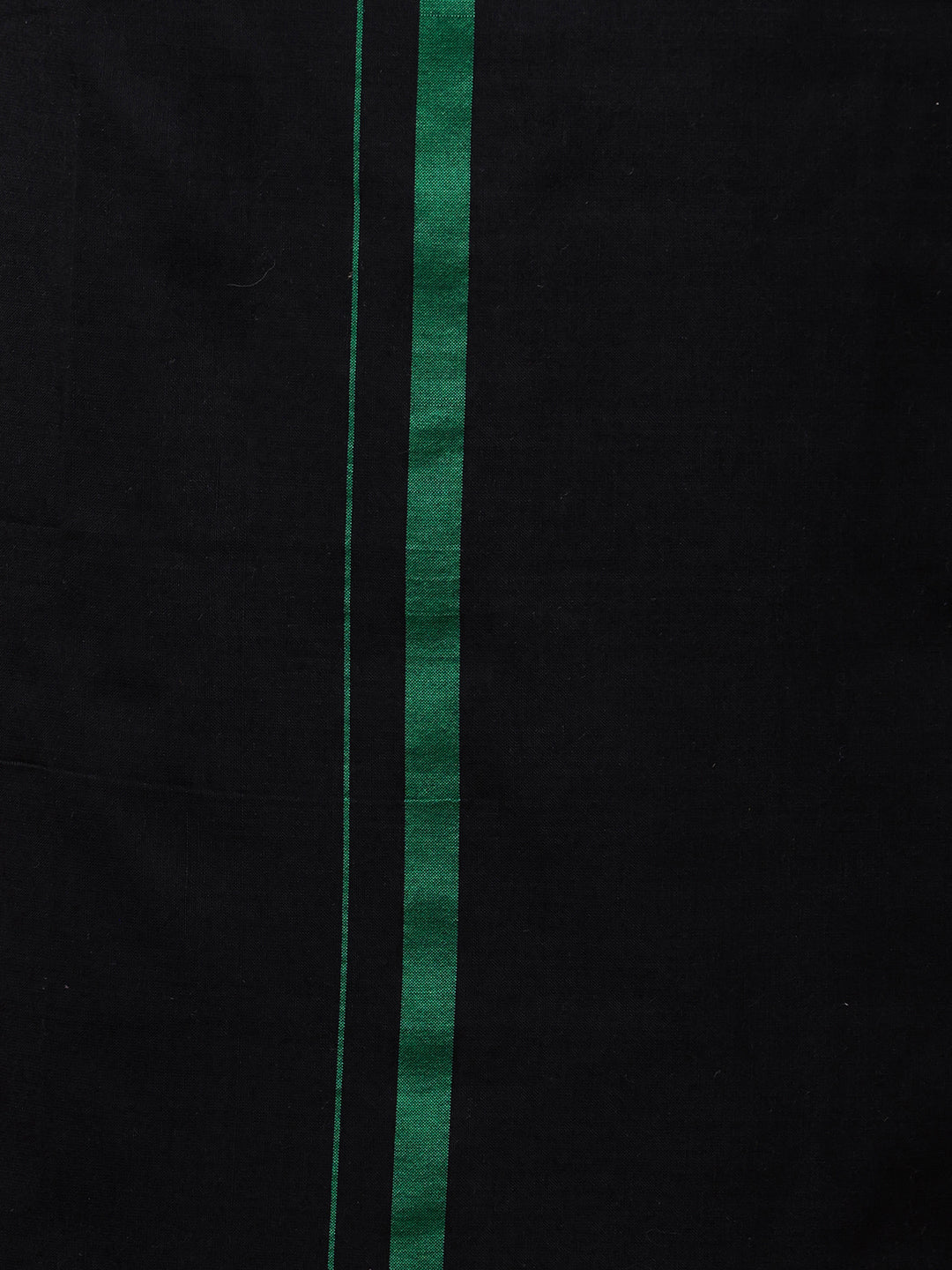 Mens Devotional Dhoti Black with Dark Green Border