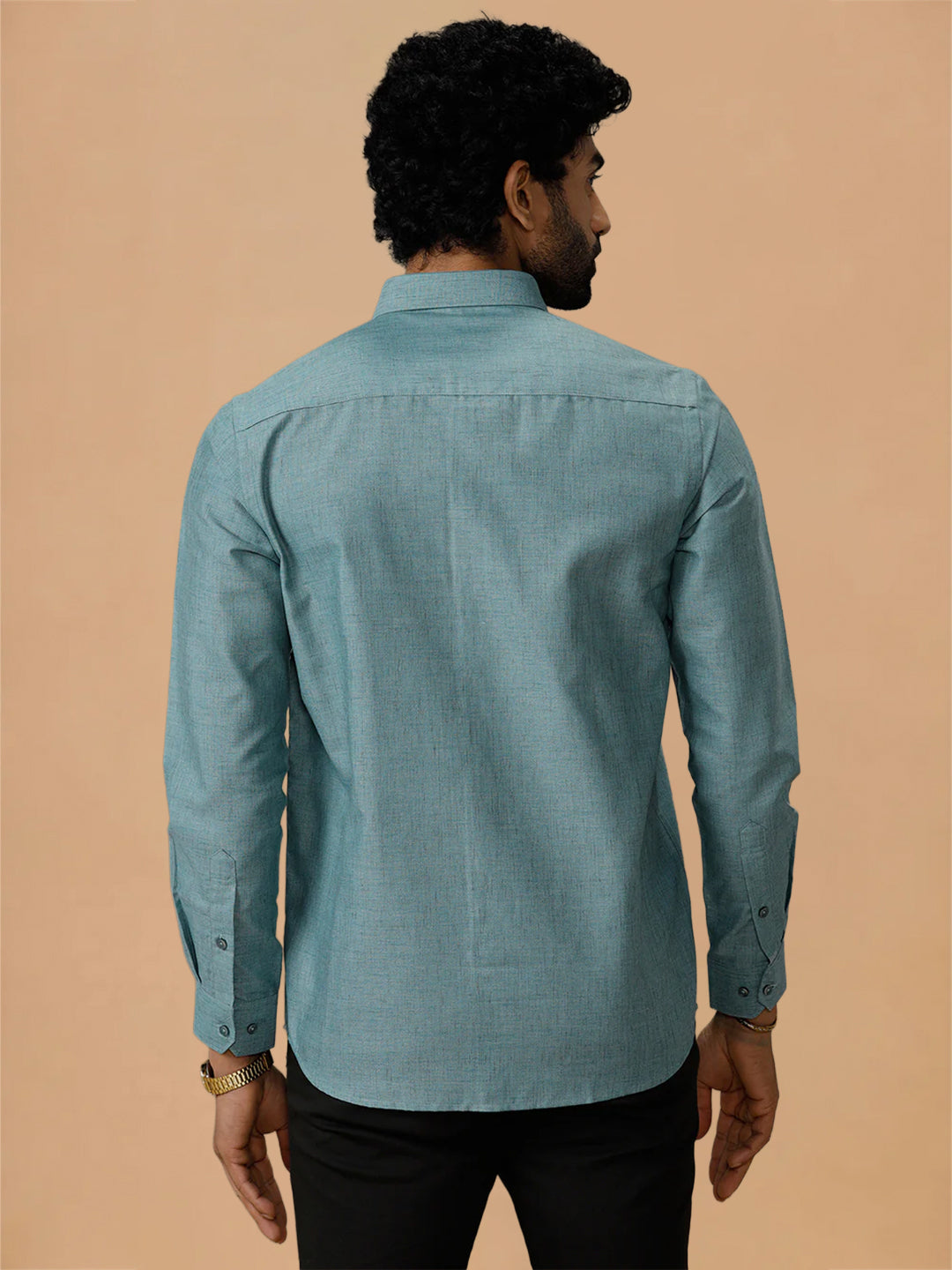 Cotton Rich Pine Green Regular Fit Shirt Trendy 8 YH5