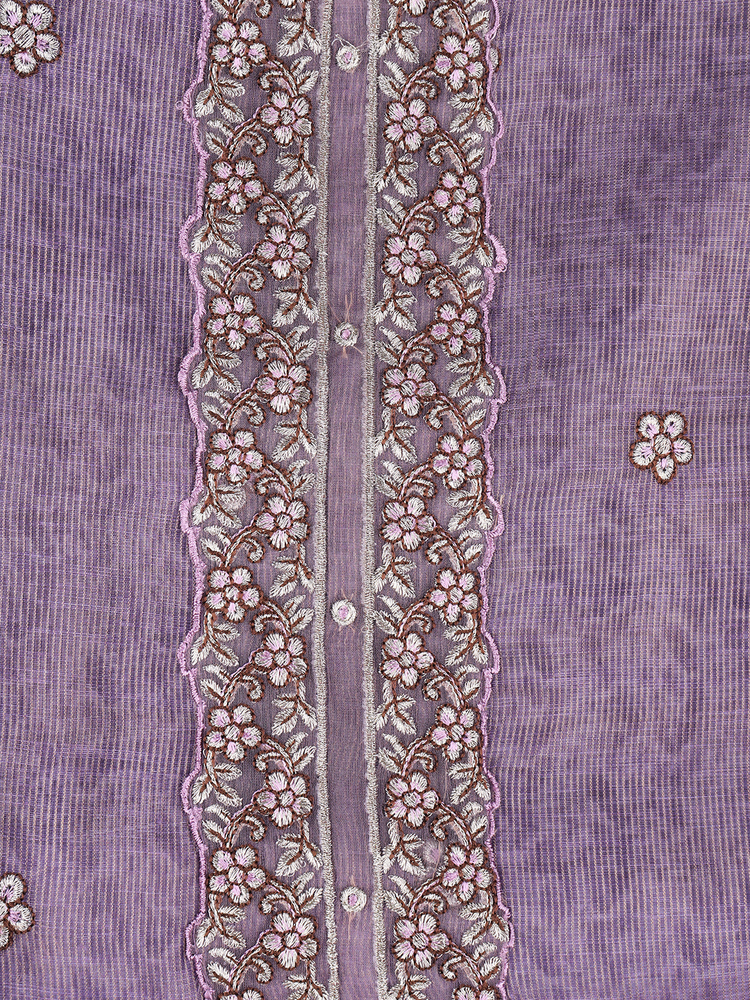 Women Cotton Blend Chudi Dress Material Violet DM271