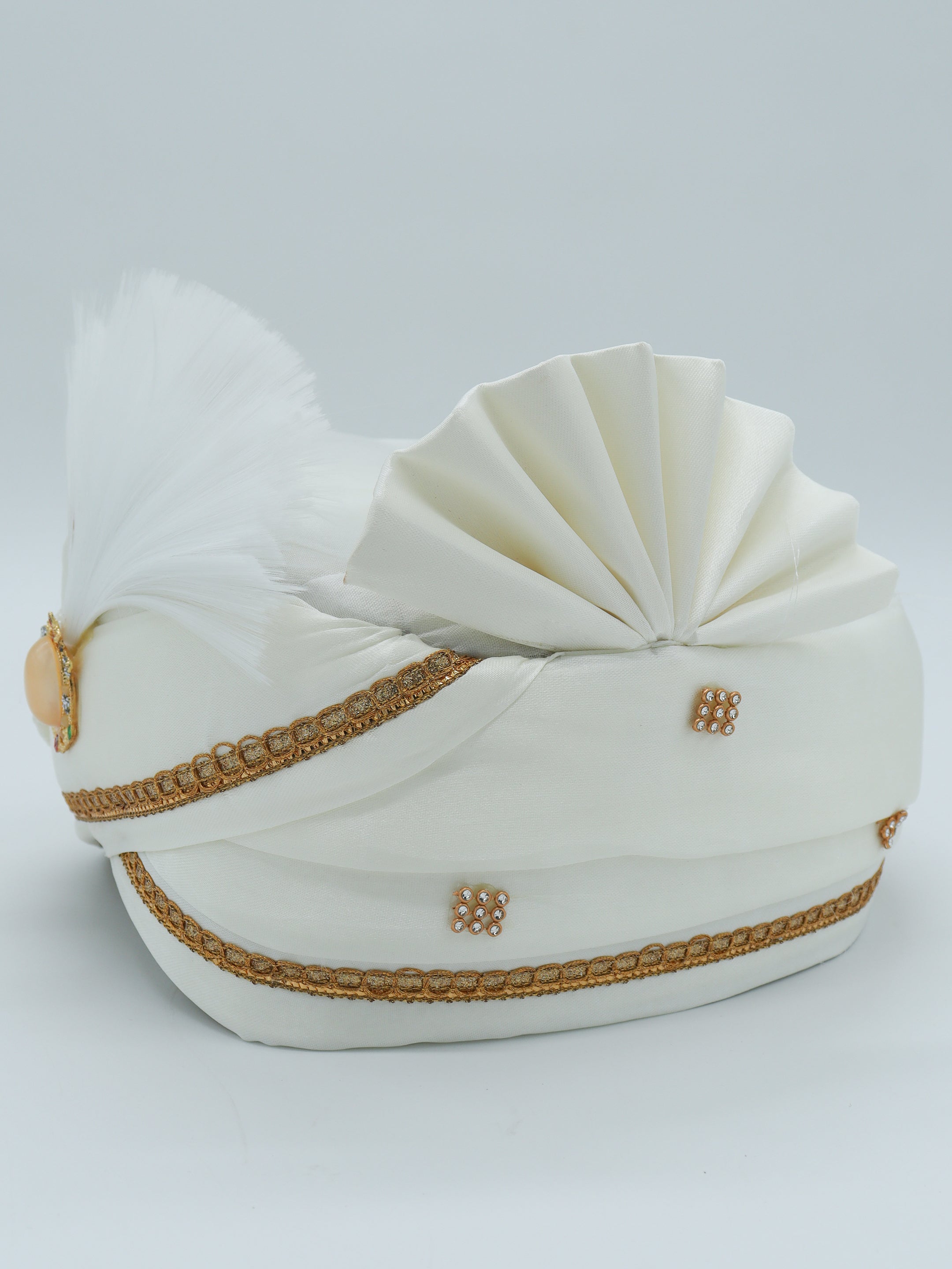Traditional Silky Style Wedding Turban  - 127