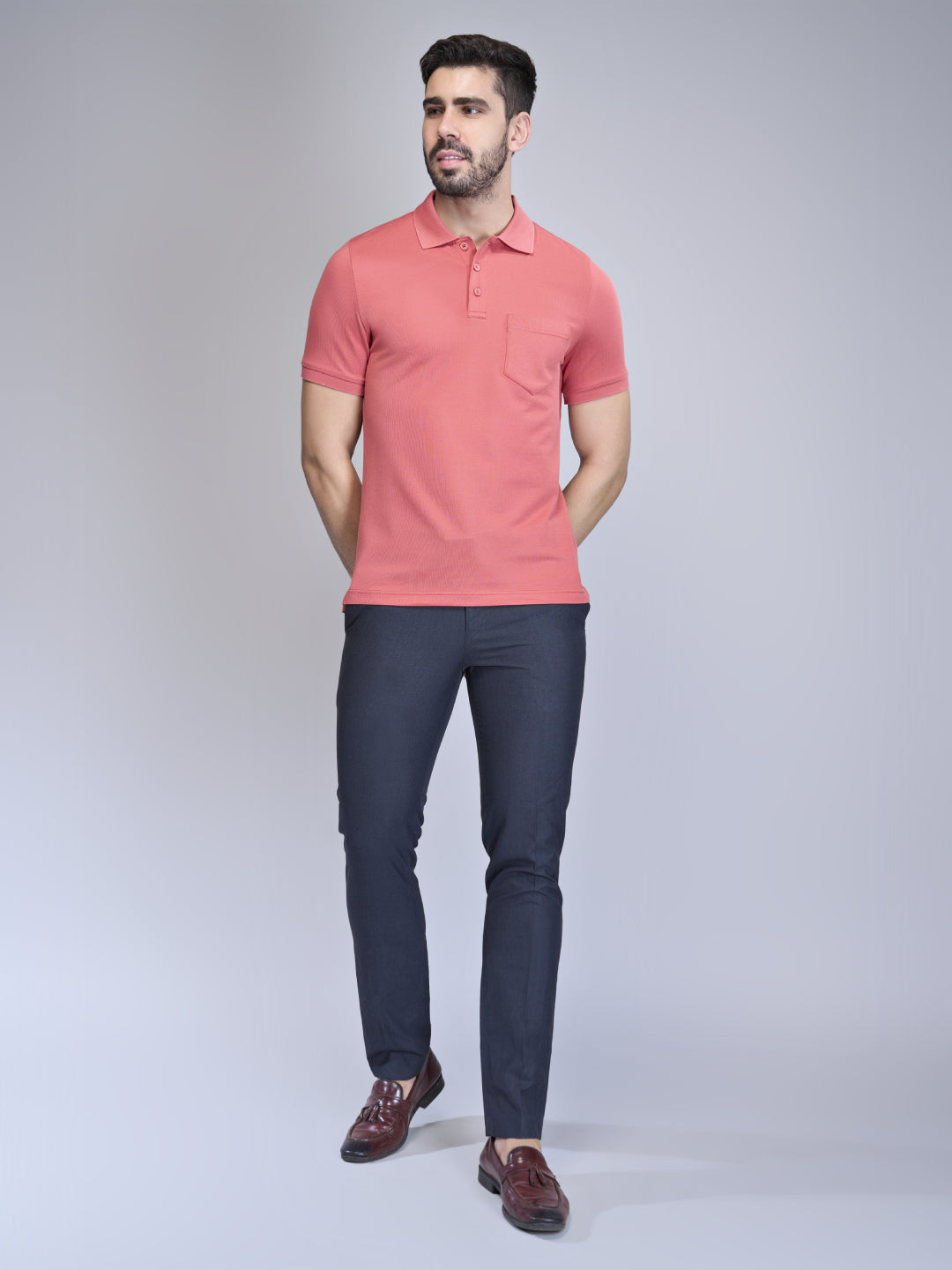 Mens Expert Polo Tshirt with Pocket Red EP21