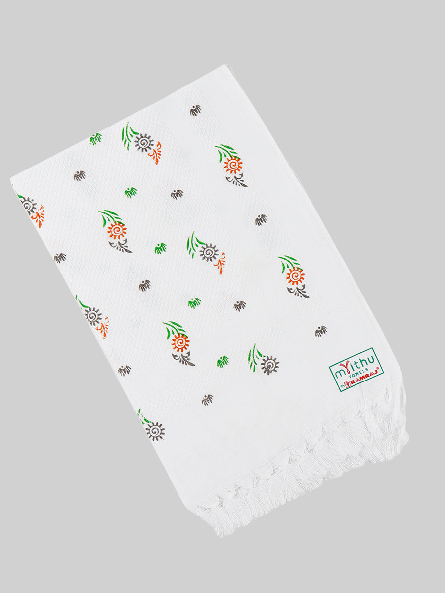 Cool Touch Napkin Print Cotton Towel (4 PCs Pack)-Design five