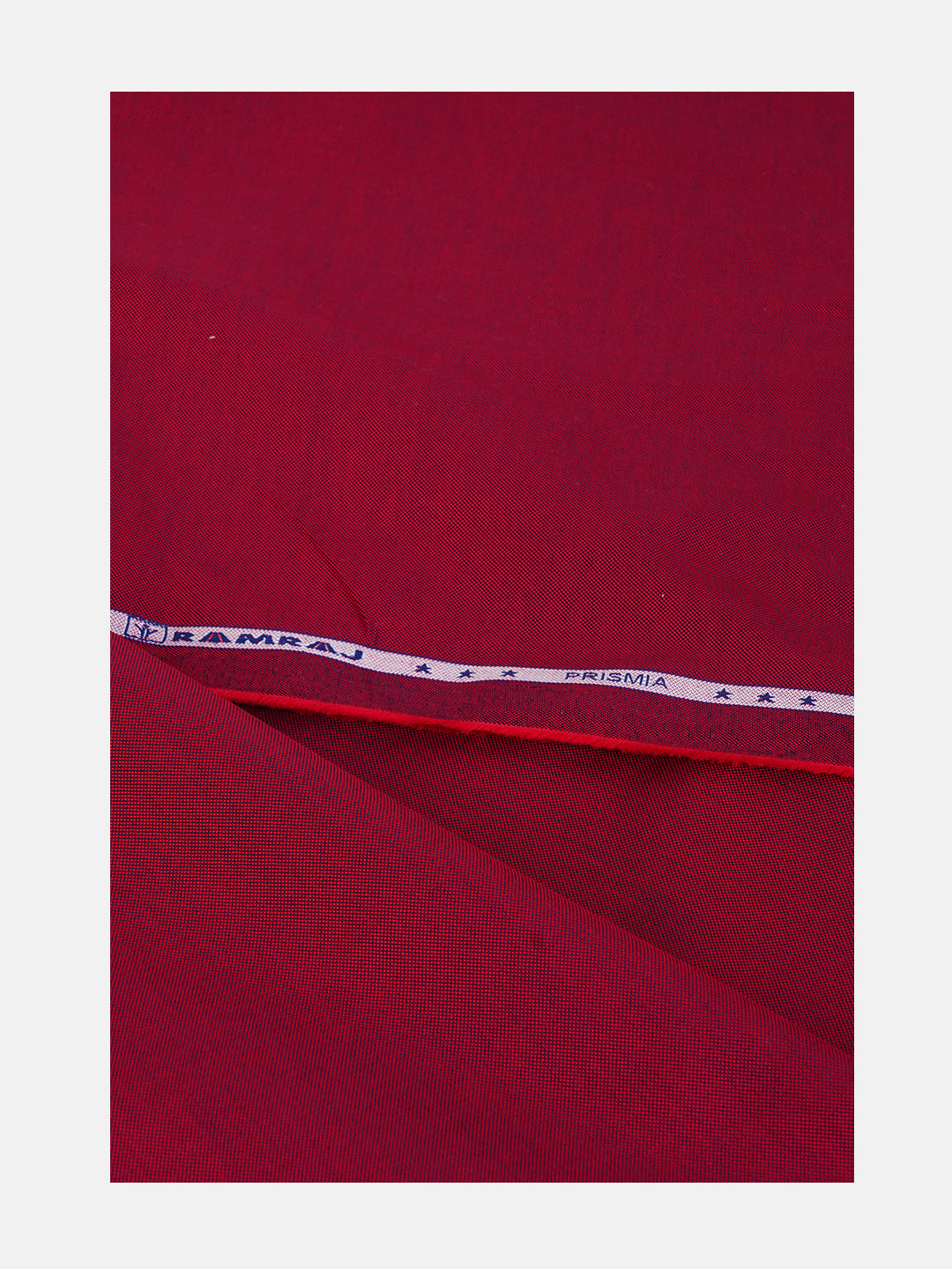 Men 100%Cotton Maroon Plain Shirt Fabric Ferrari