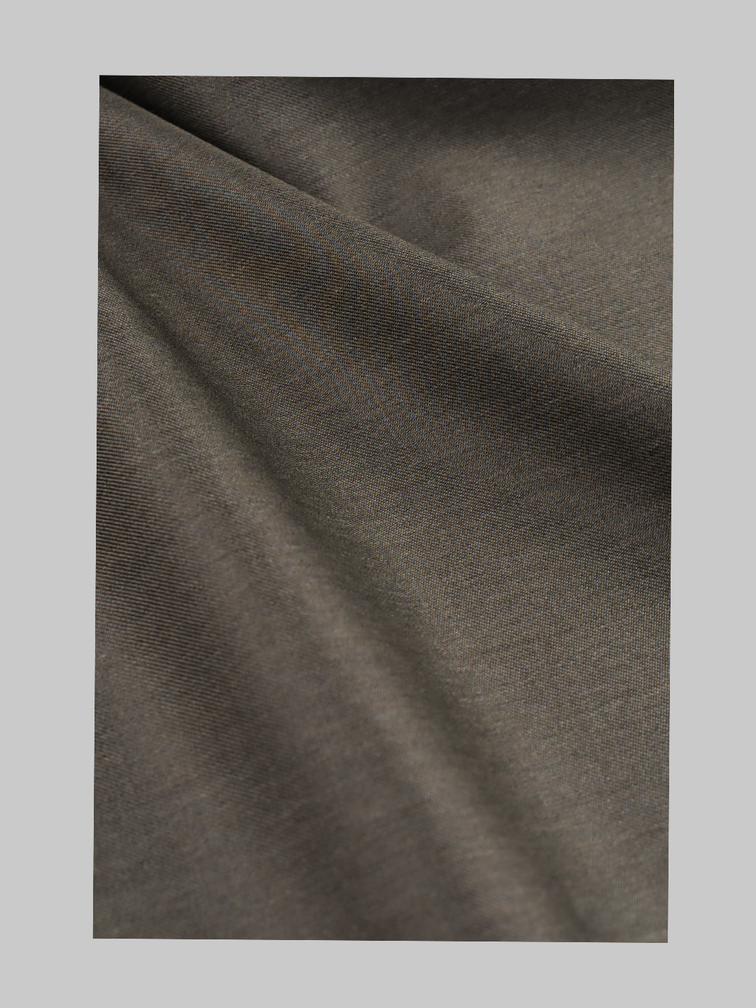 Men  Poly Viscose Blend Plain Pant Fabric Brown Golden Days