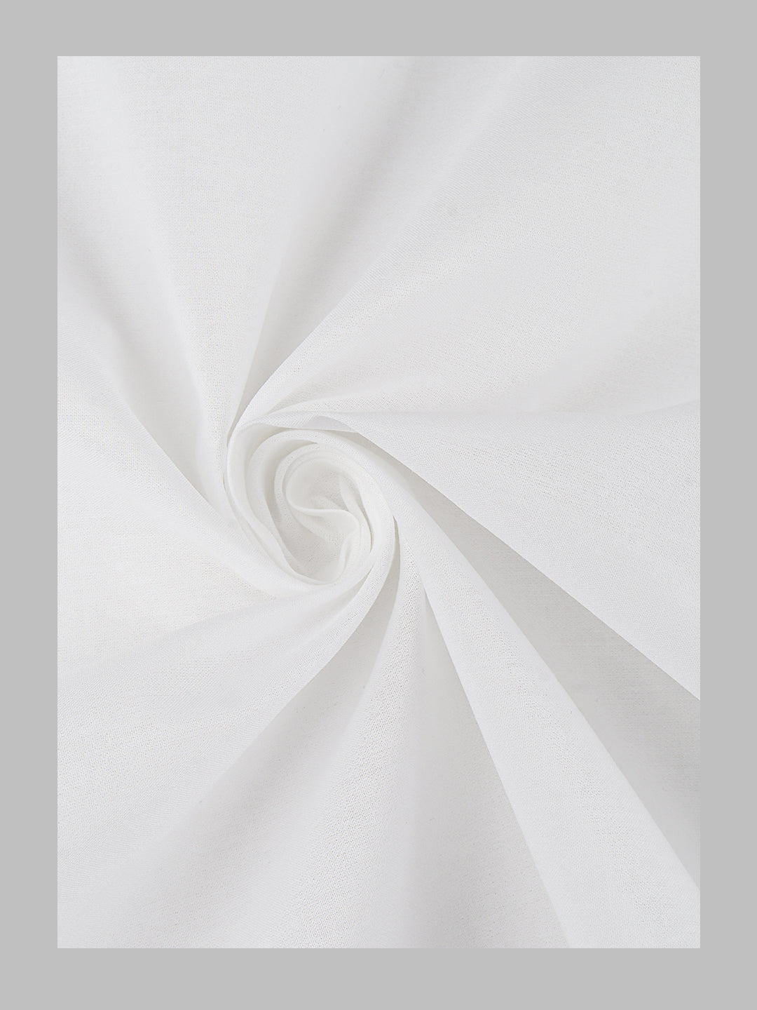 Men Mono Cotton Plain Shirt Fabric White Channel
