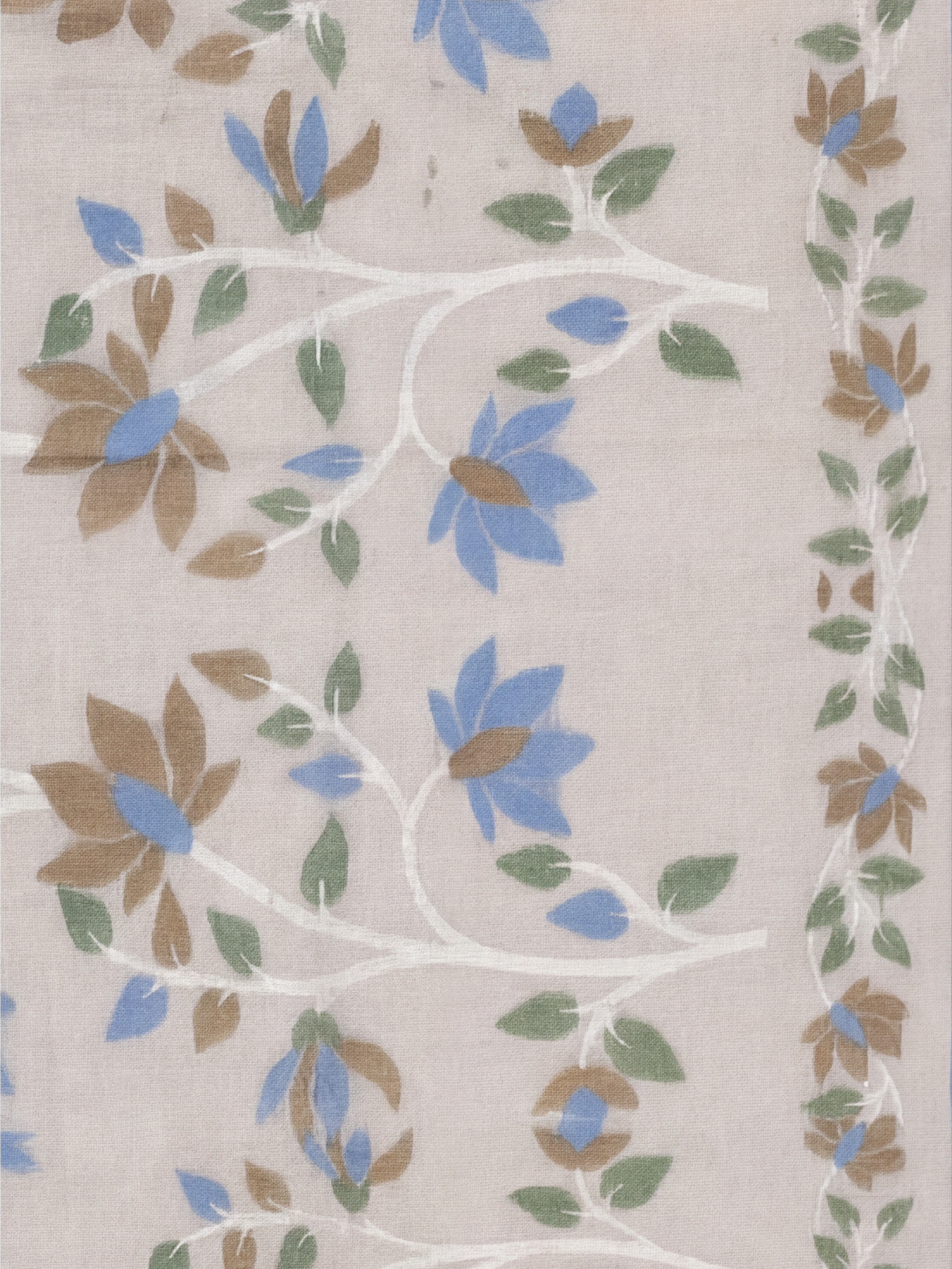 Women Semi Linen Printed Blue Saree SL250
