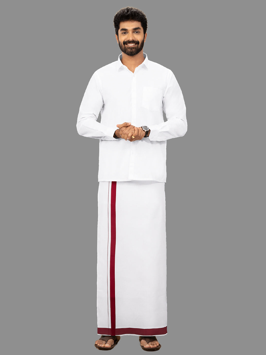 Men Fancy Border Single Dhoti Winner Spl WS03