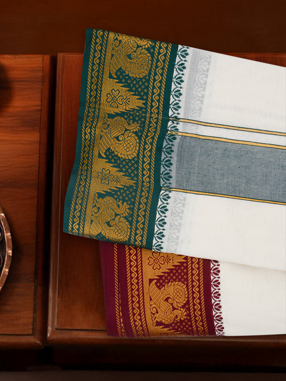 Men Fancy Border Panchakacham Set Kalasam (9+5)