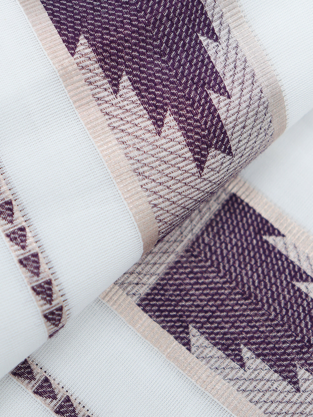 Men Premium Cotton Double Layer White Dhoti with Fancy Jari Border Luxury Elite LC33
