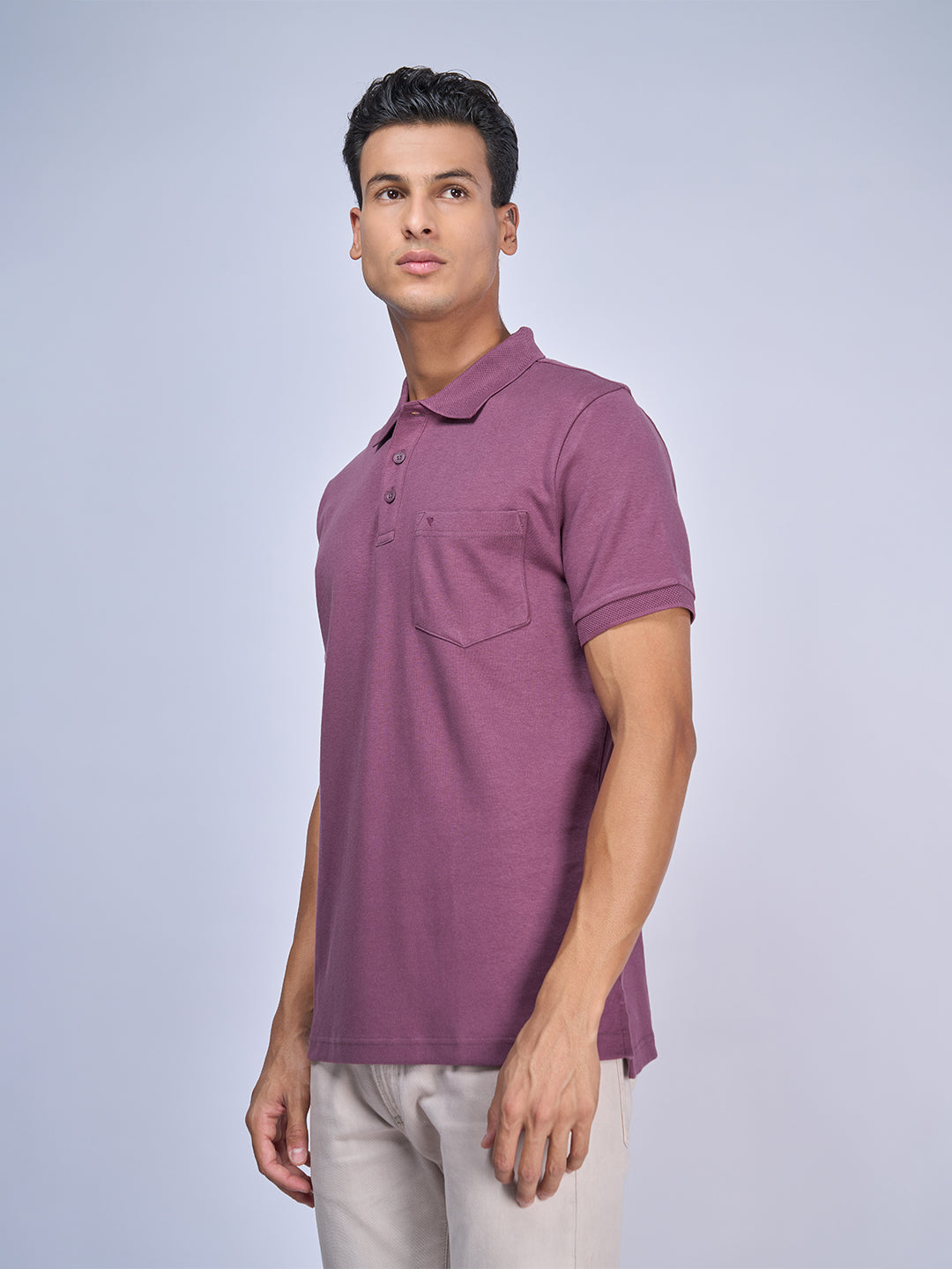 Mens Polo Tshirt Heather Rose