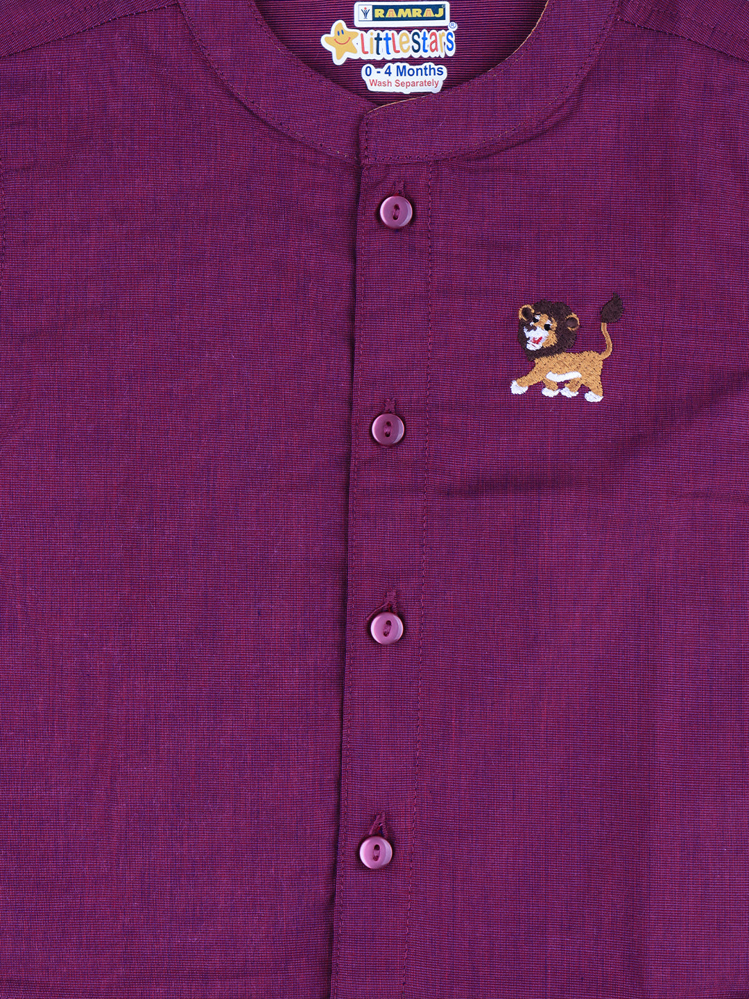 Born Baby Shirt with Pant and Panchakacham Set Purple G56