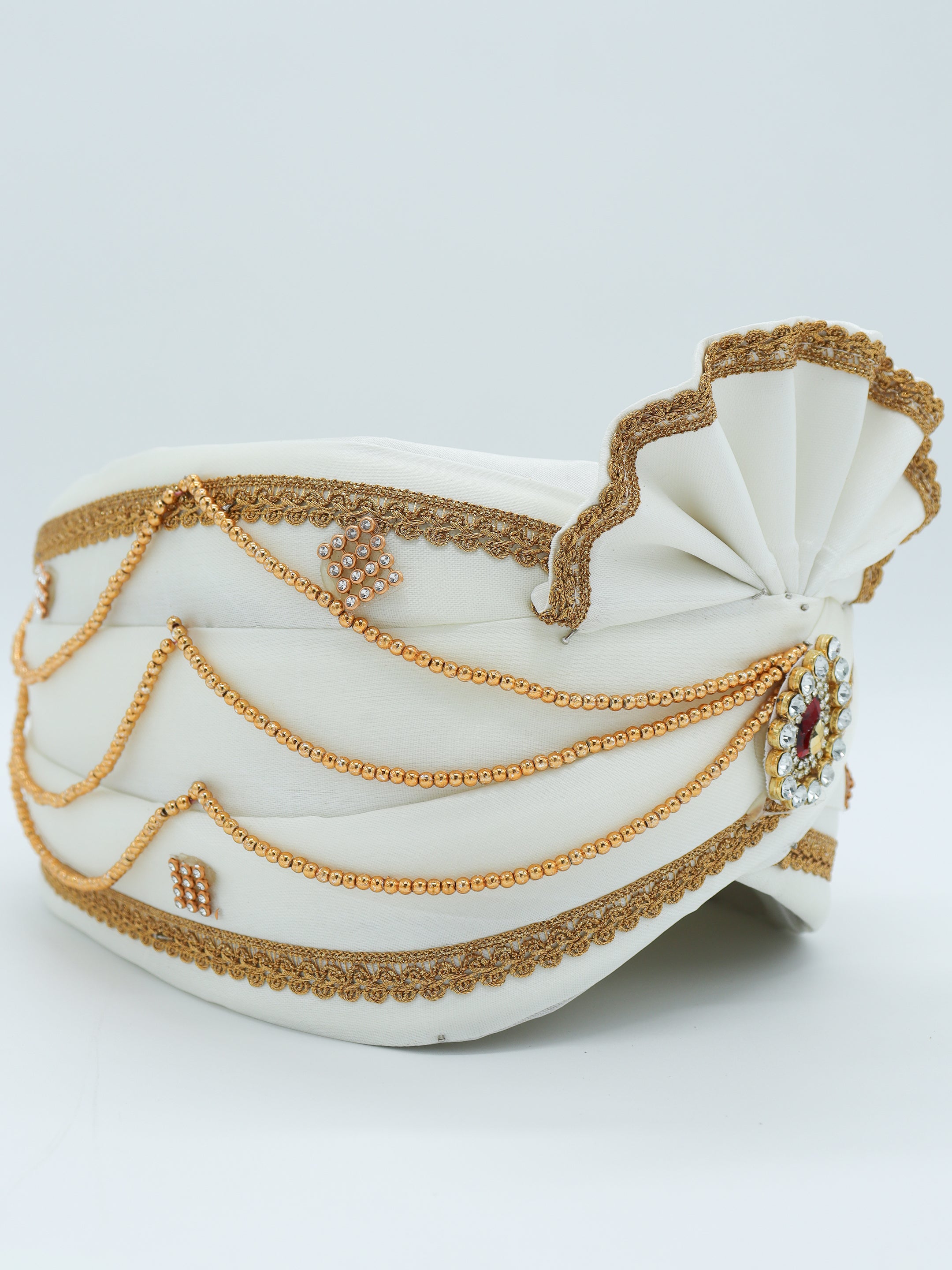 Traditional Silky Style Wedding Turban  - 120