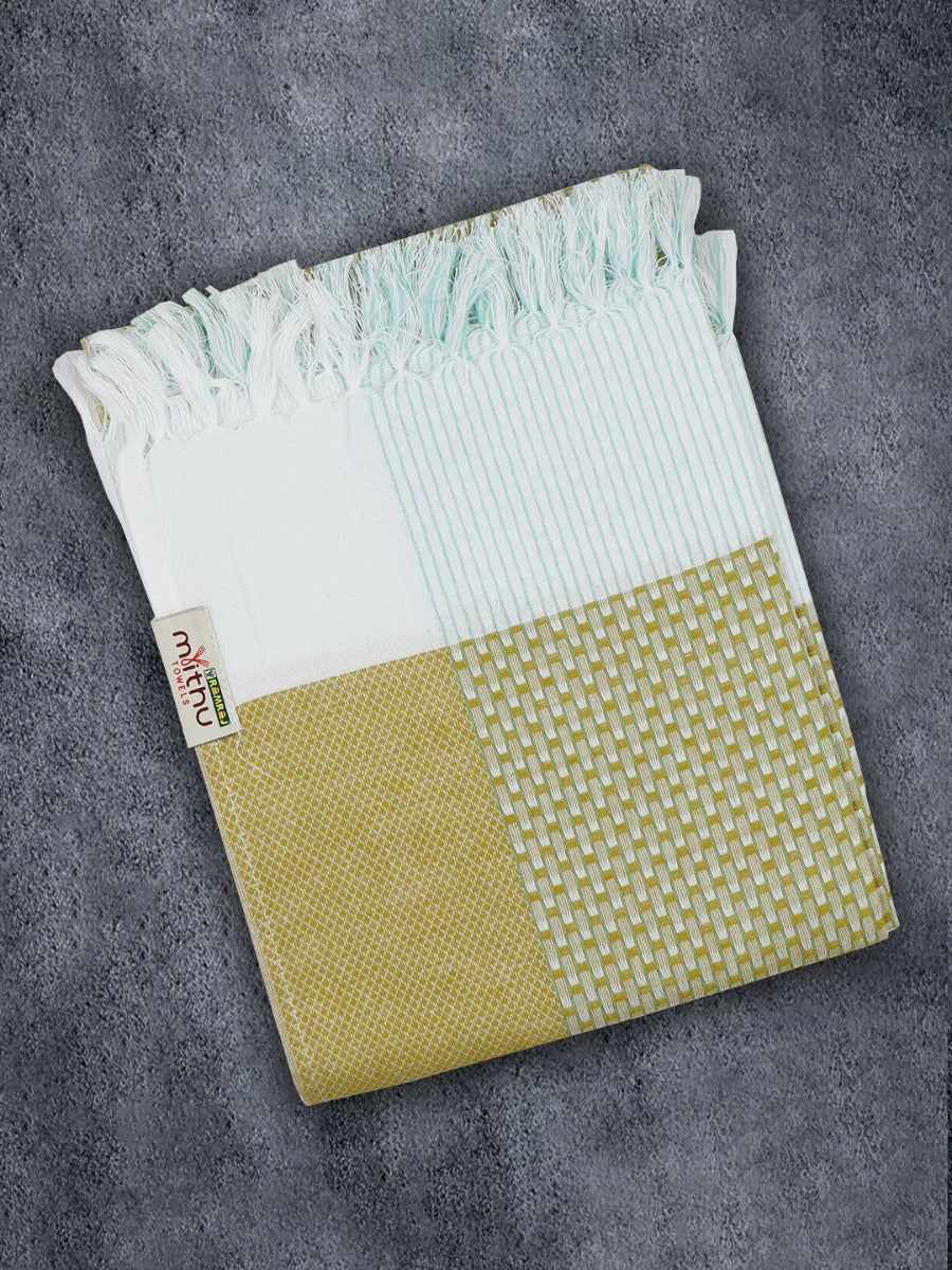 100% Cotton Self Designed Signature Bath Towel Pack of 2 1149