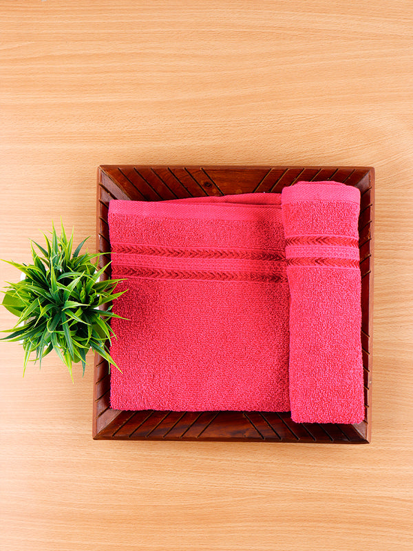 Premium Soft & Absorbent Dark Pink Terry Hand Towel HC10