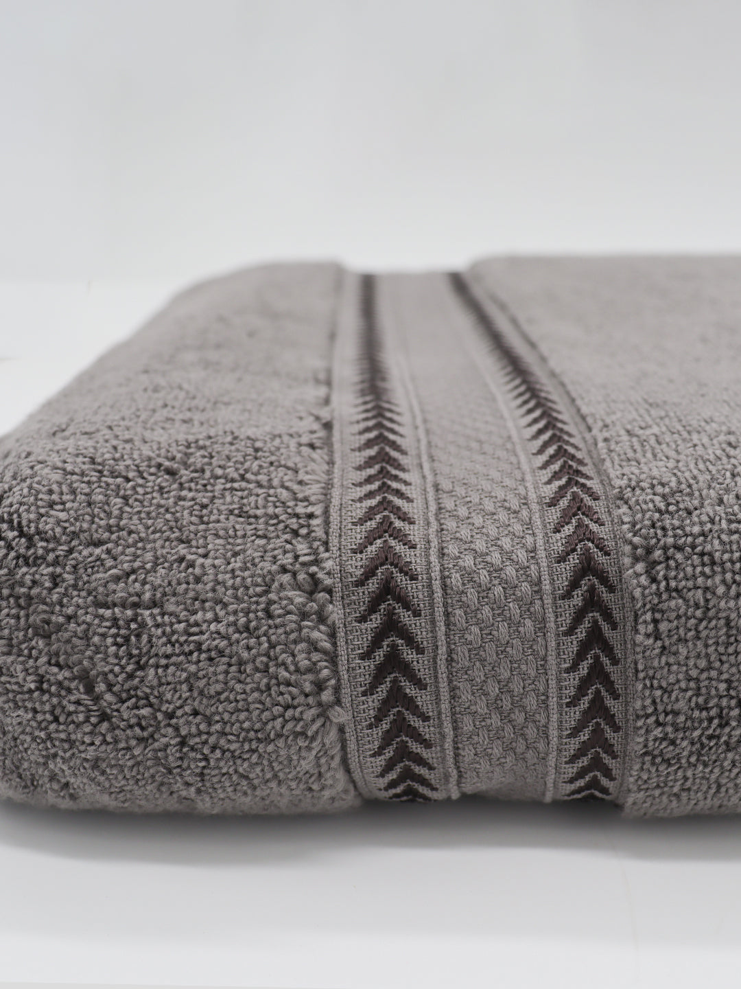 Luxury Bath Zero Twist Terry Towel Charcoal - 0.90m*1.80m