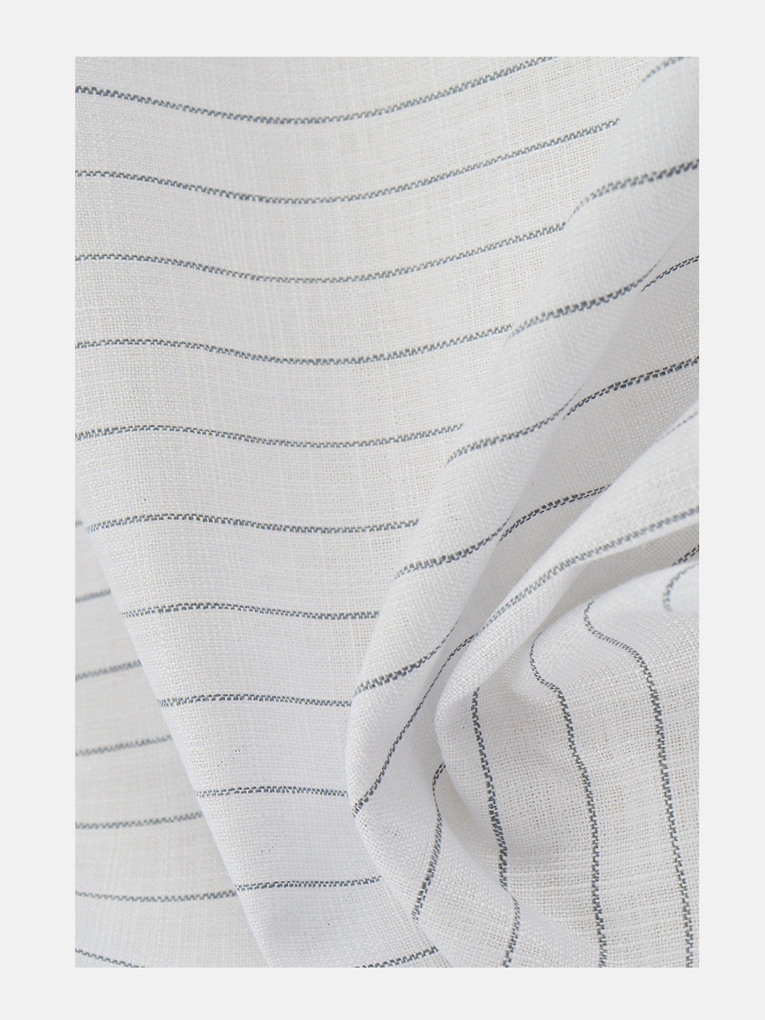 Mens Cotton Blend Striped Shirt Fabric White Wonderla Plus