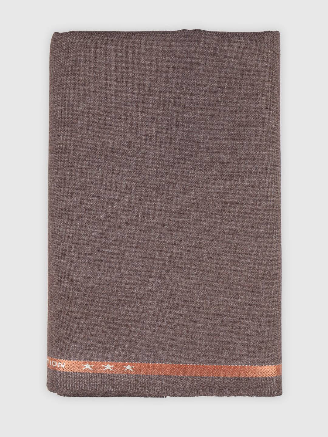 Men Cotton Blend Pants Fabric Brown Sapphire Cuf