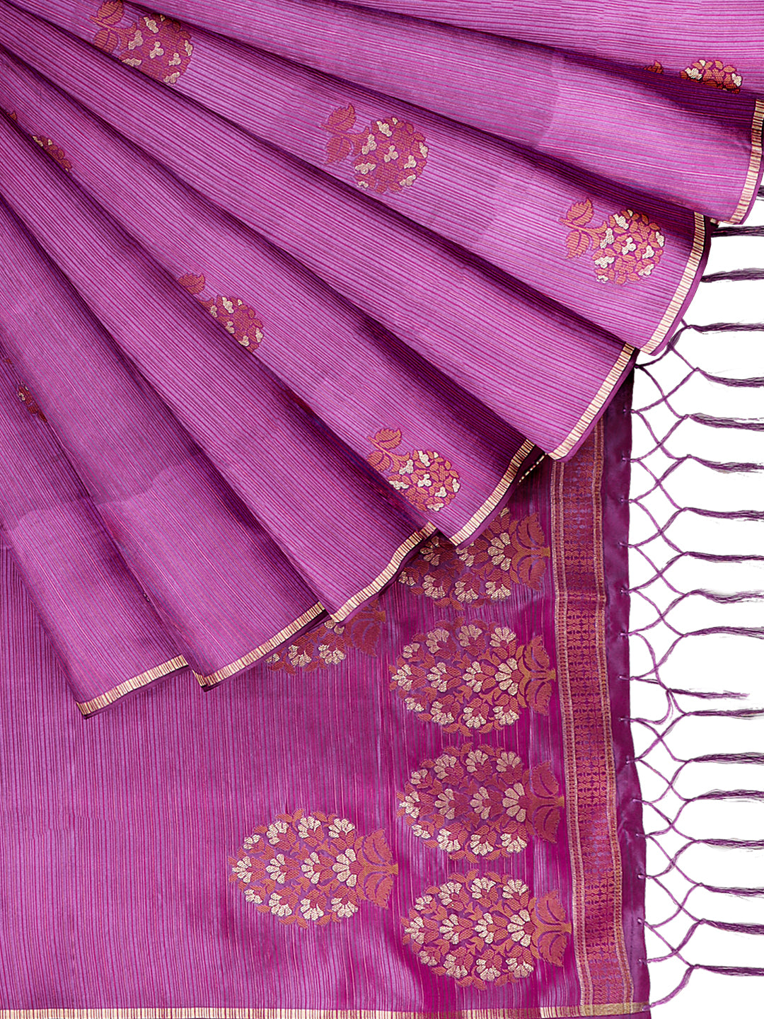 Couple Combo Shirt & Dhoti Set with Saree Majenta ST214