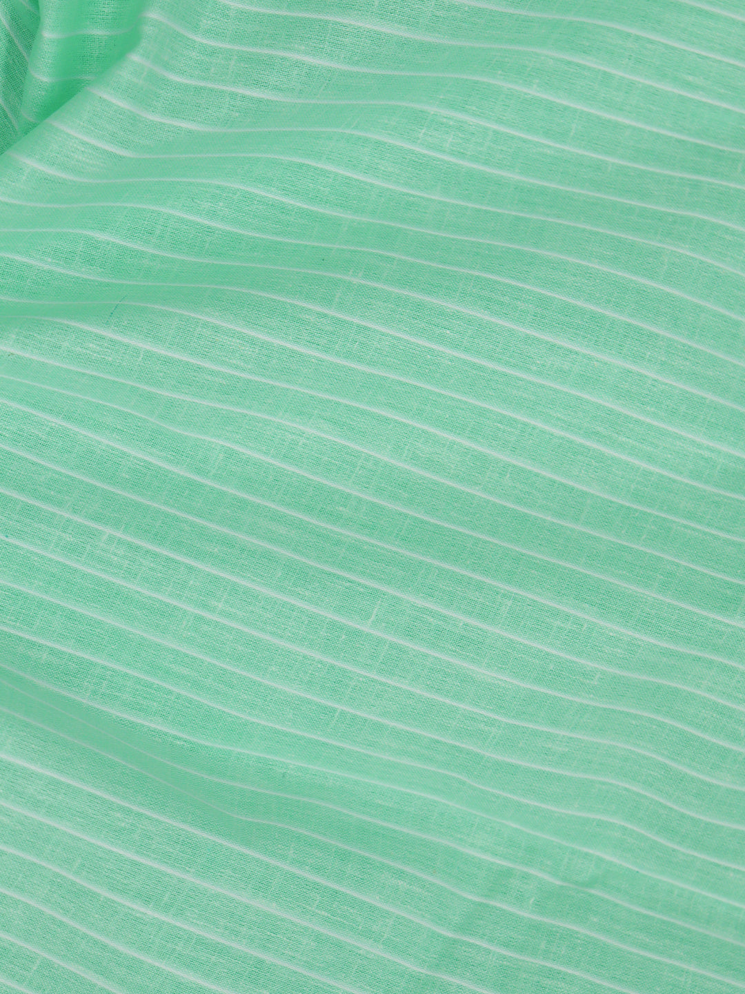 Men Cotton Rich Striped Shirt Fabric Green High Style