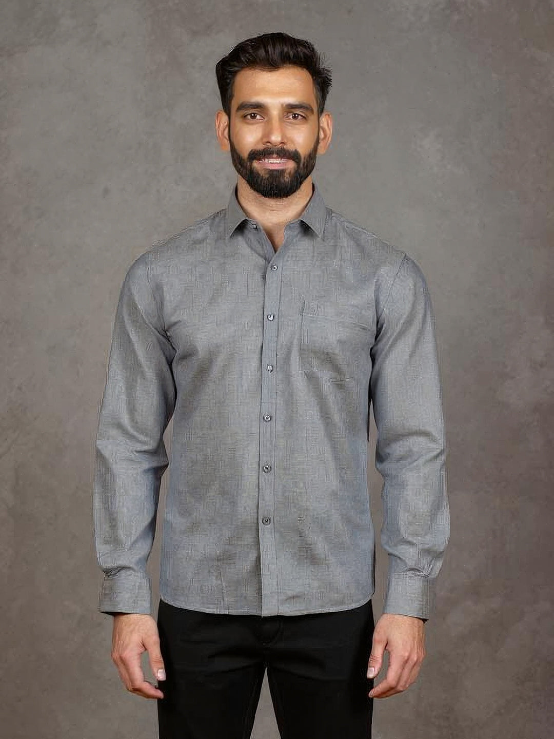 Men Cotton Rich Shirt Cyan Green Trendy 8 YH8