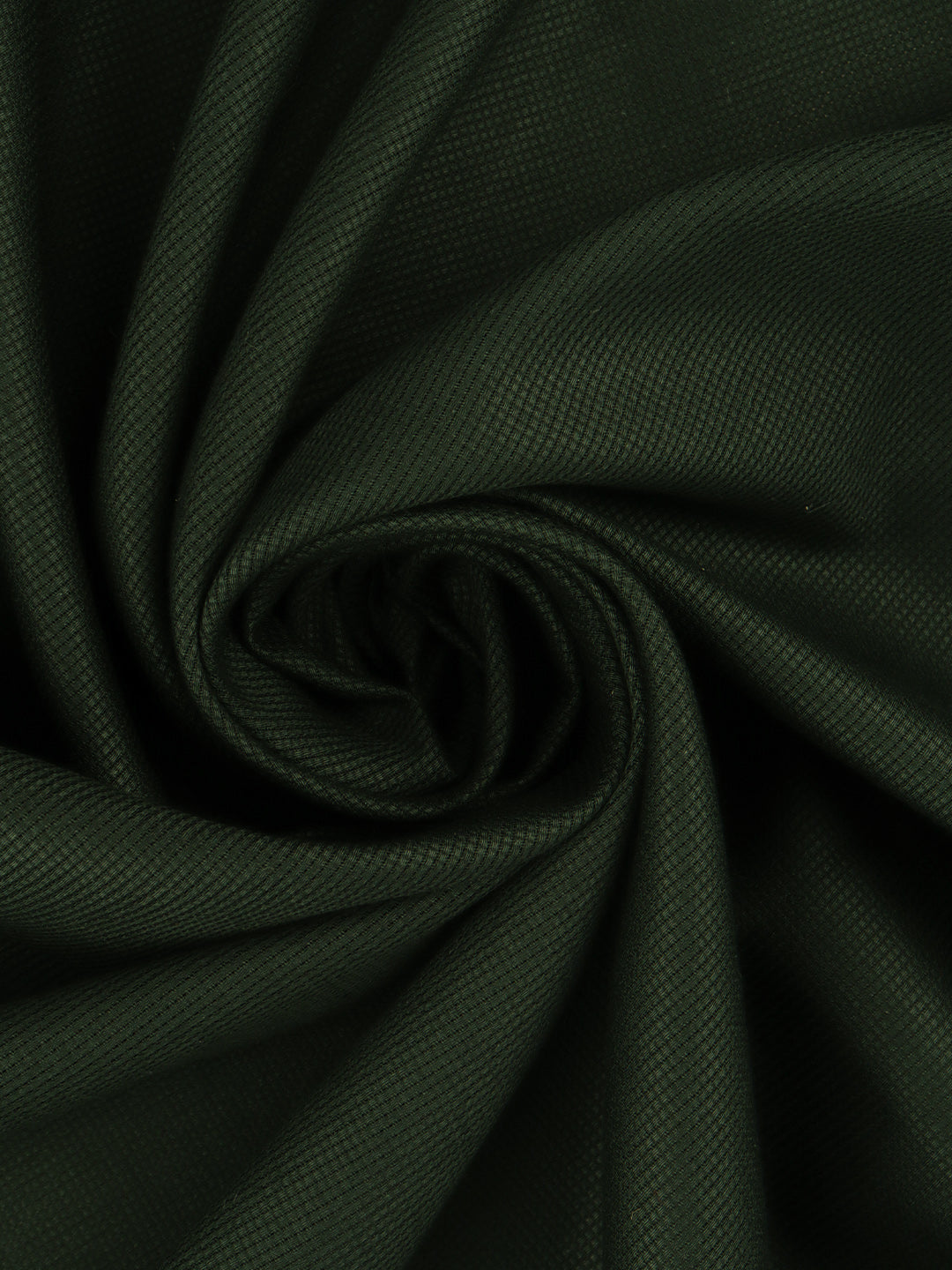 Cotton Rich Green Self design Shirting Fabric Hi-Tech