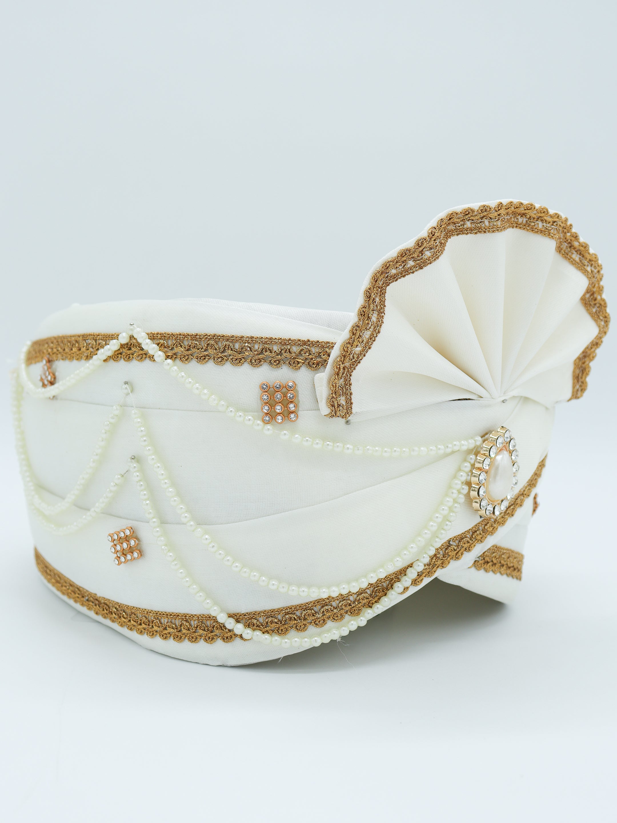 Traditional Silky Style Wedding Turban  - 121