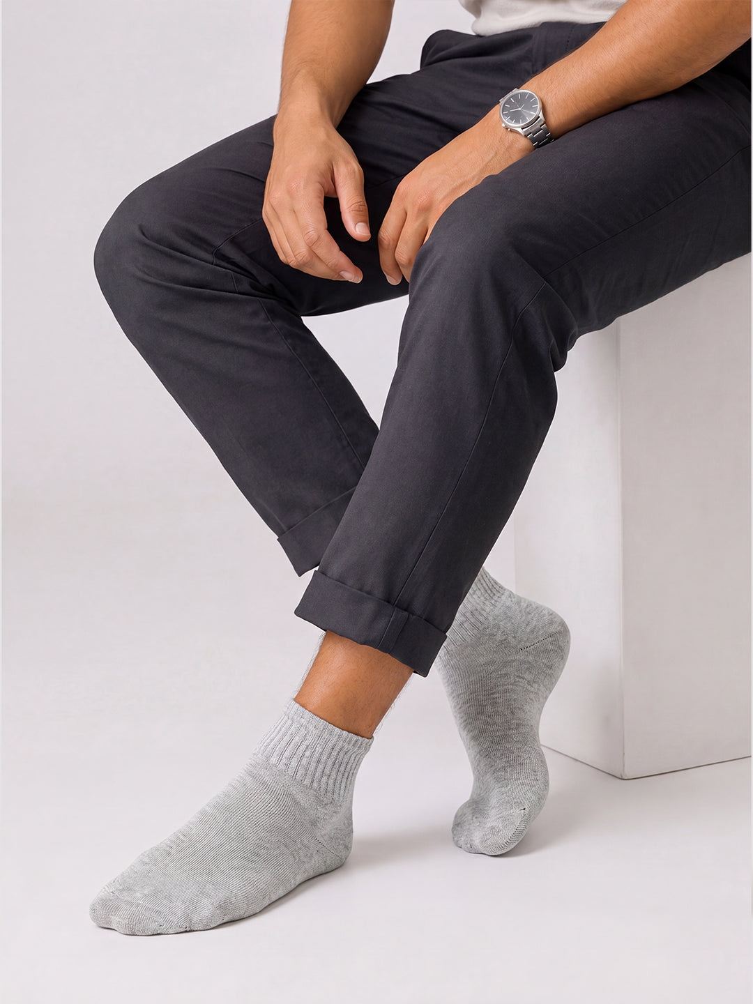 Men Assorted Bamboo Sports Ankle Length Socks SAS4