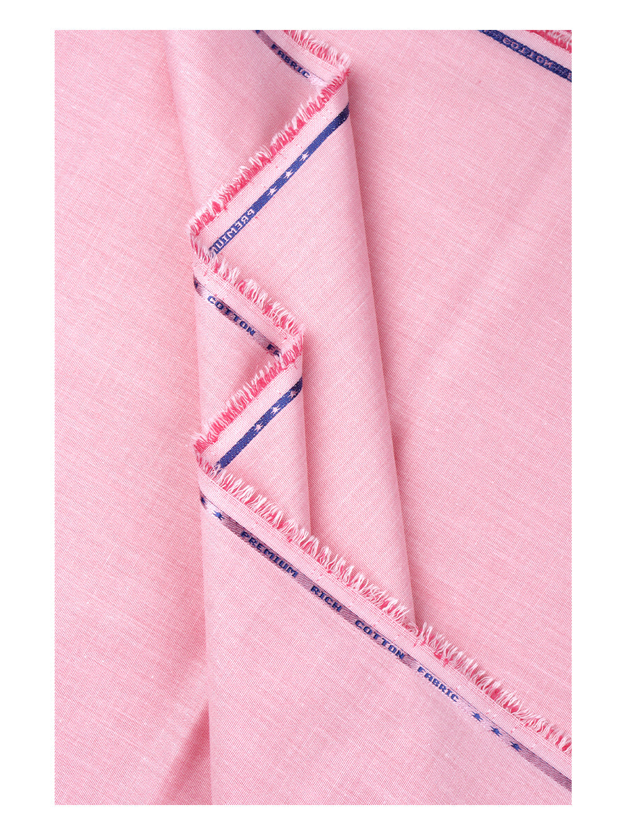 Cotton Pink Colour Plain Shirt Fabric Candy Colour