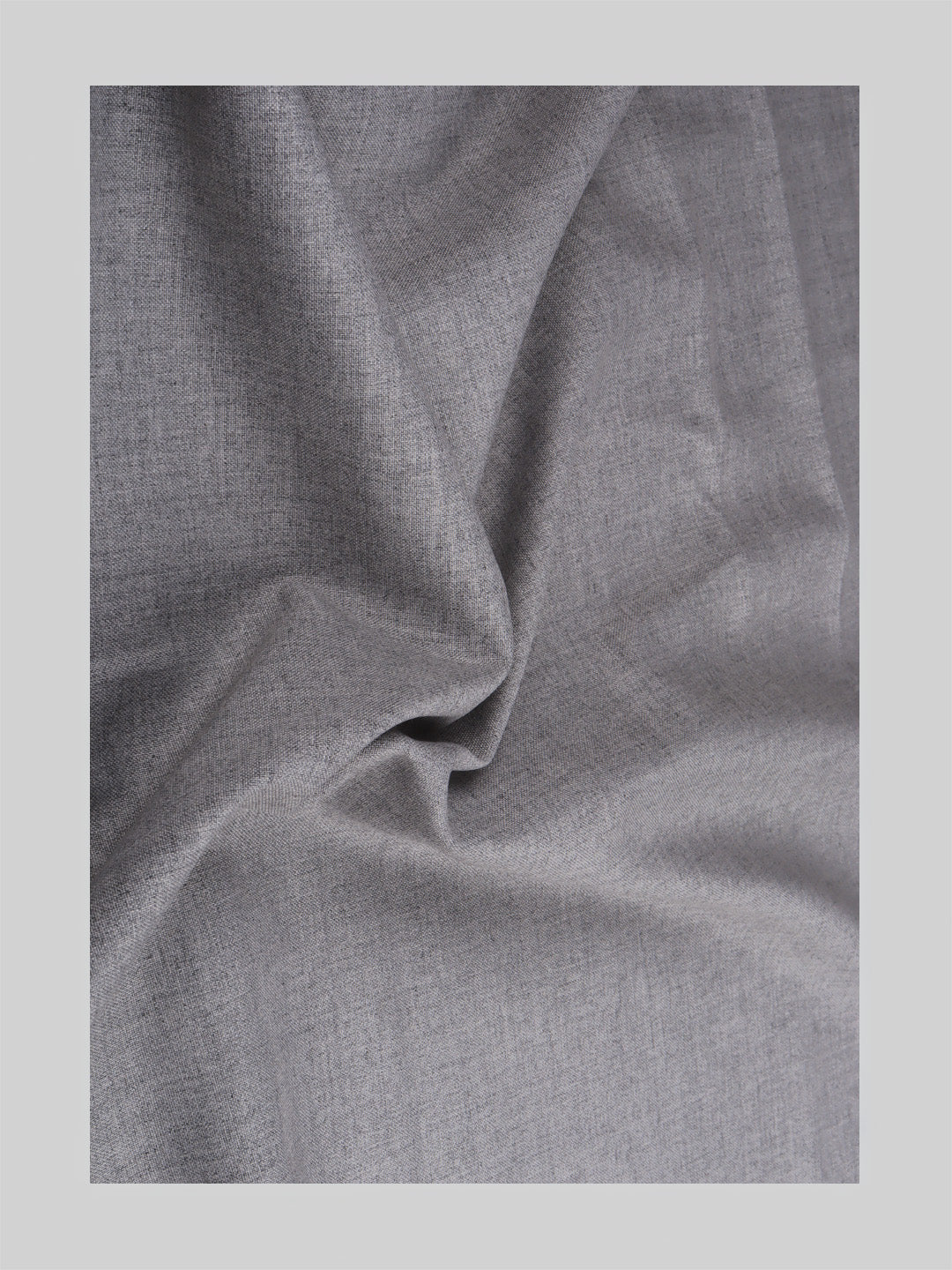 Cotton Plain Shirting & Suiting Set Uniform Grey Safari
