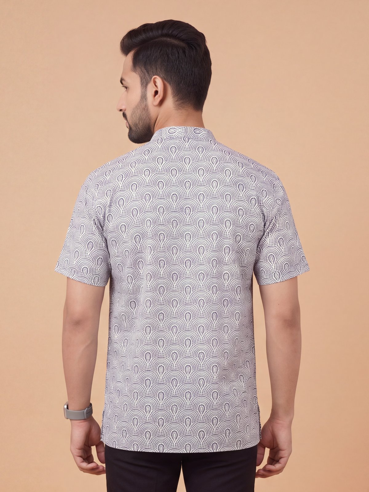 Cotton Short Length WT Arch Embroidered Pocket Kurta RP3