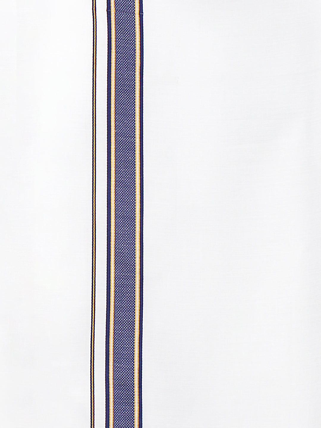 Men Blue Adjustable Pocket Dhoti with Fancy Border GACJ26