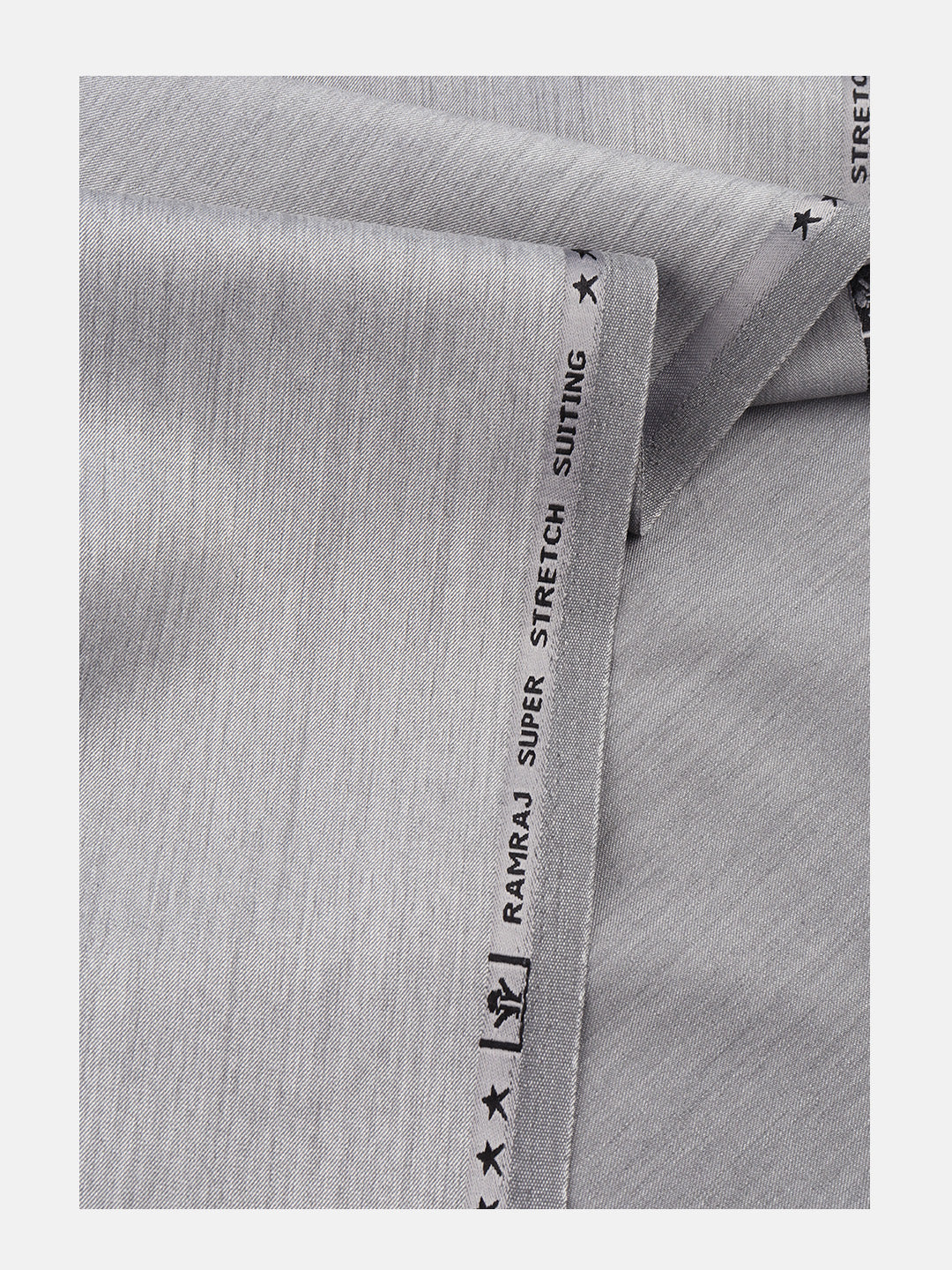 Men Poly Viscose Blend Pants Fabric Silver Grey Miracle