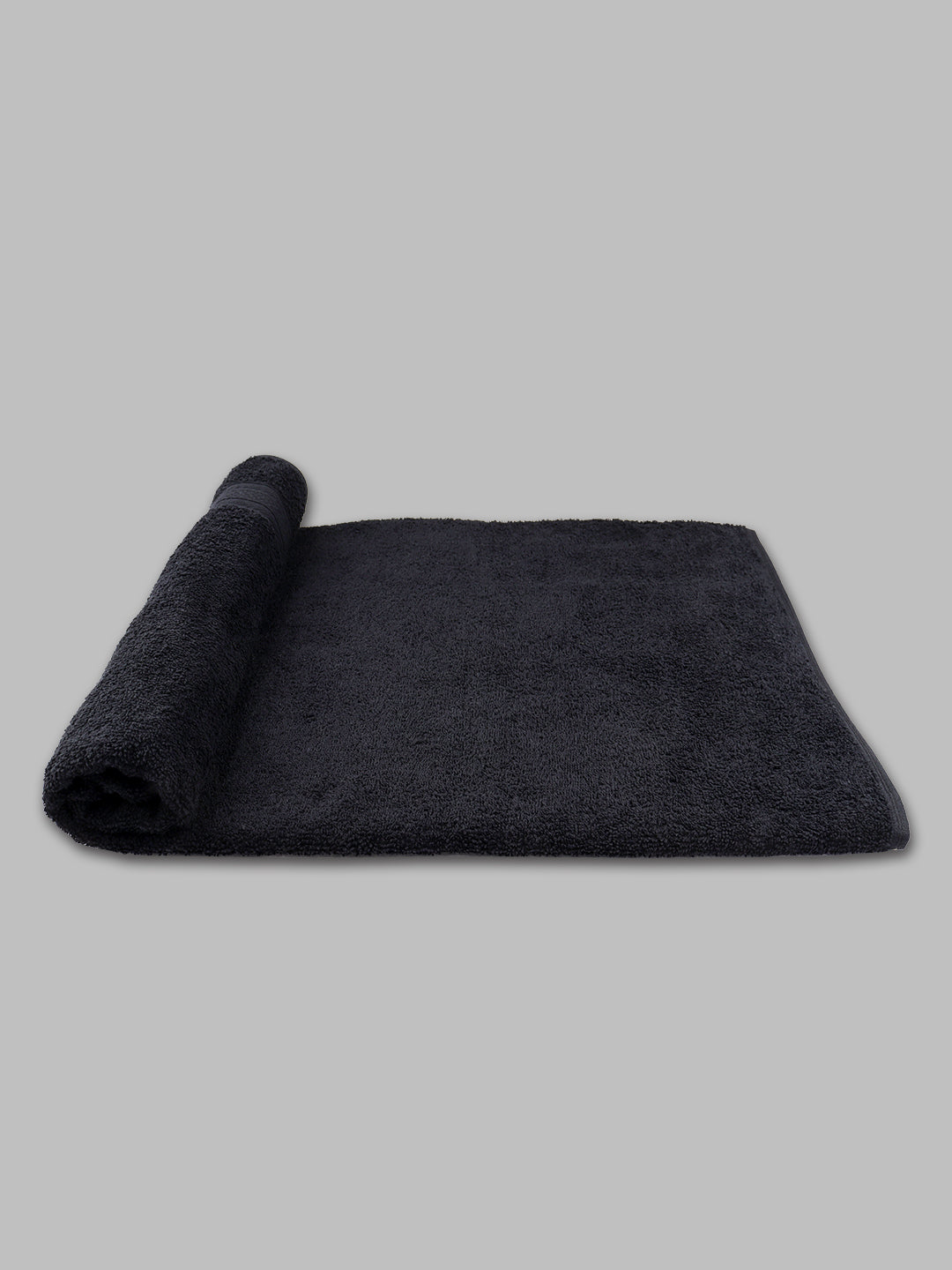 Premium Soft & Absorbent Black Terry Bath Towel